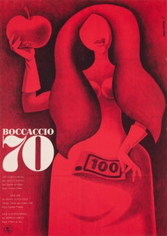 BOCCACCIO 70 1965 East German A1 Film Poster, Erhard Gruttner