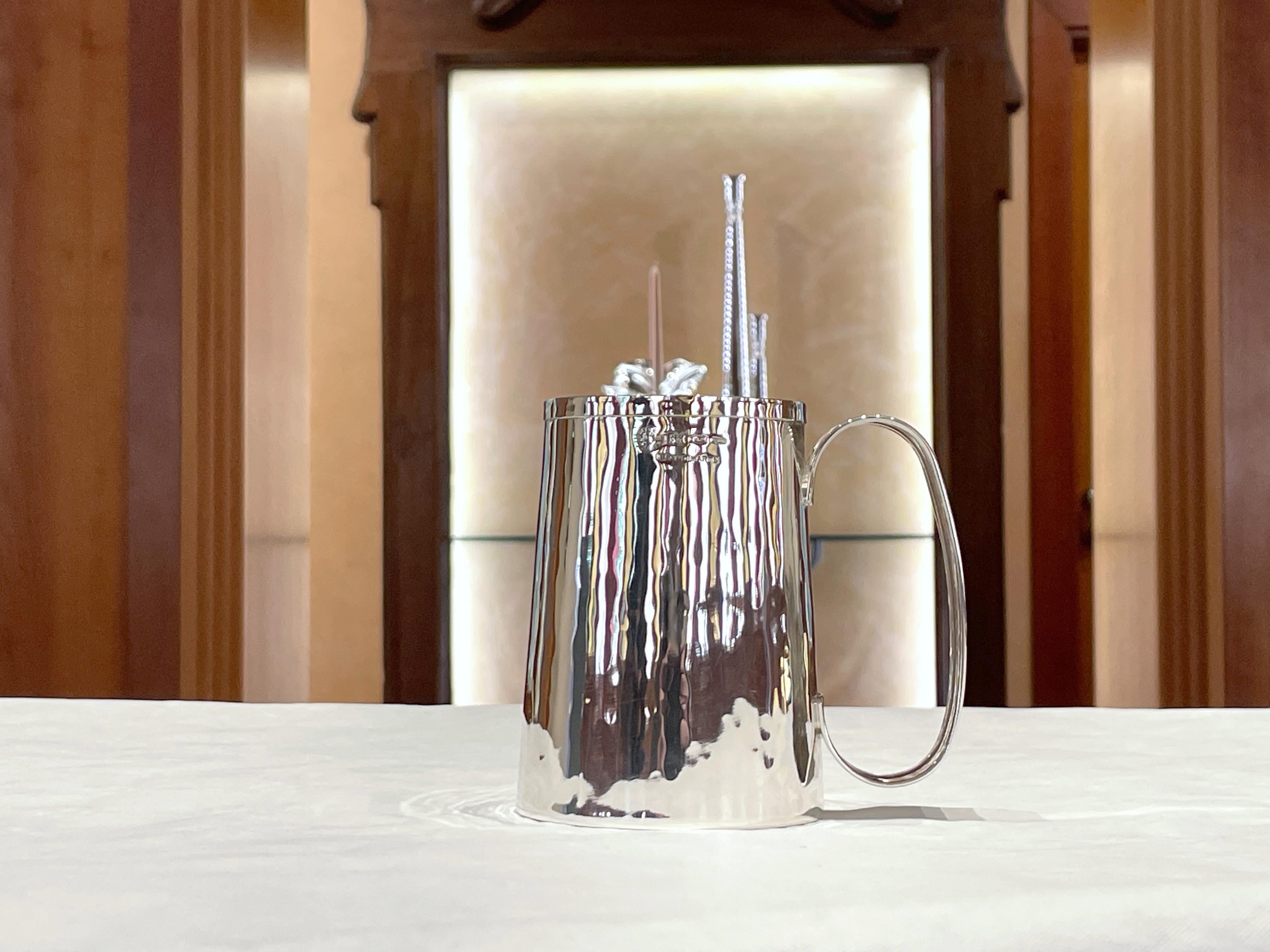 Contemporary Brandimarte 925 sterling silver beer mug For Sale