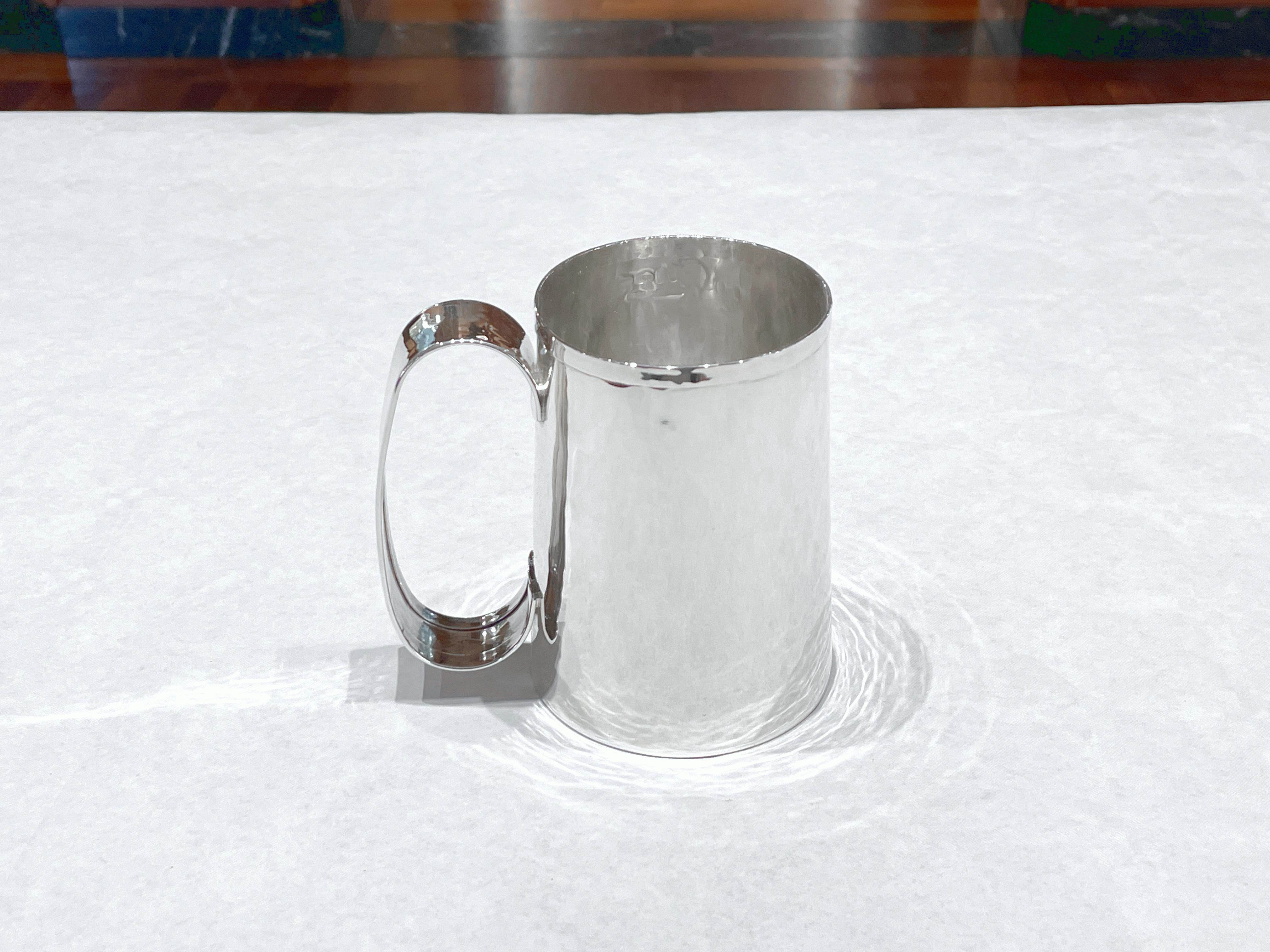 Brandimarte 925 sterling silver beer mug For Sale 4