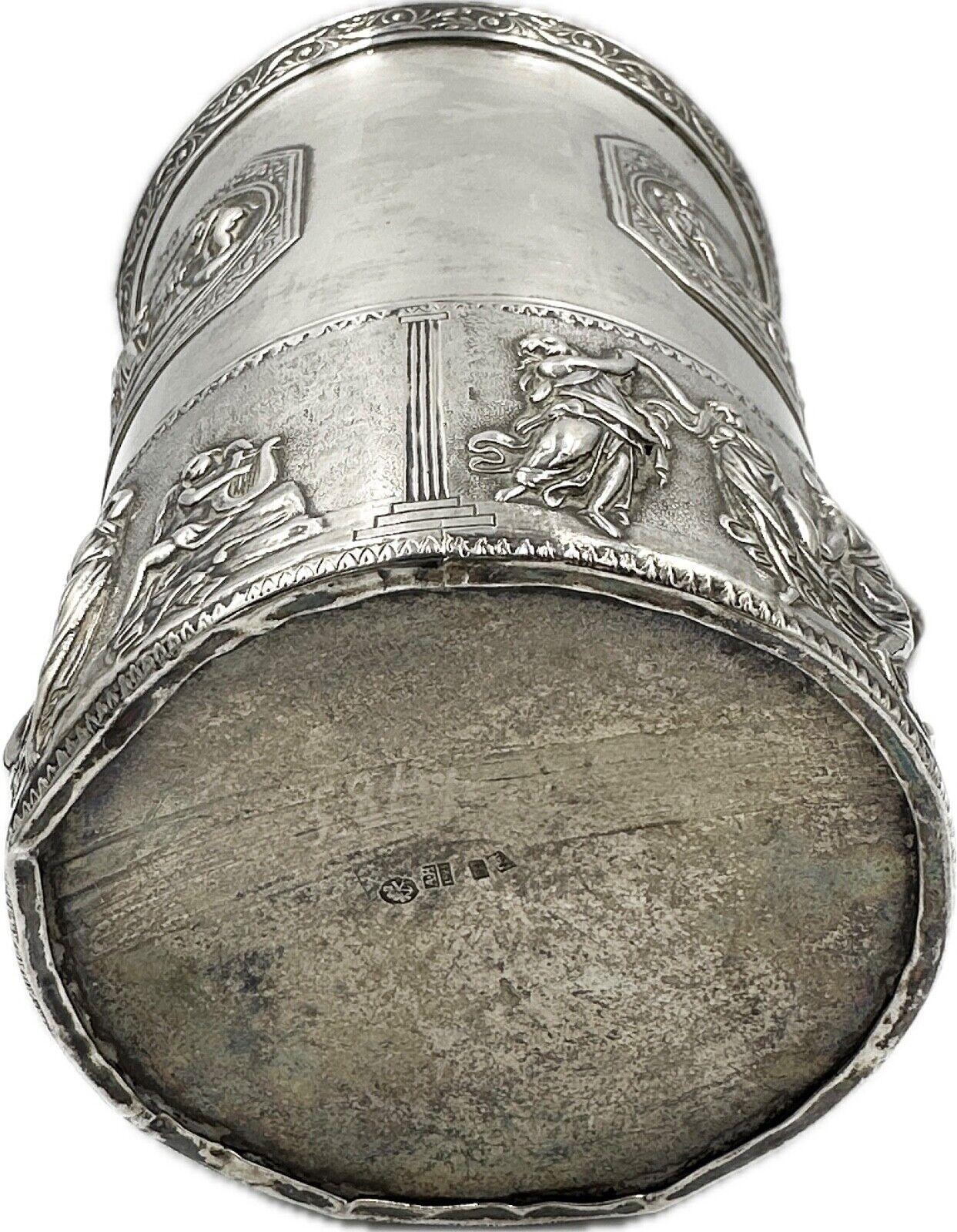 Ancienne tasse russe en argent 875 année 1825 fabriquée à Saint-Pétersbourg 2