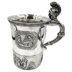 Ancienne tasse russe en argent 875 année 1825 fabriquée à Saint-Pétersbourg