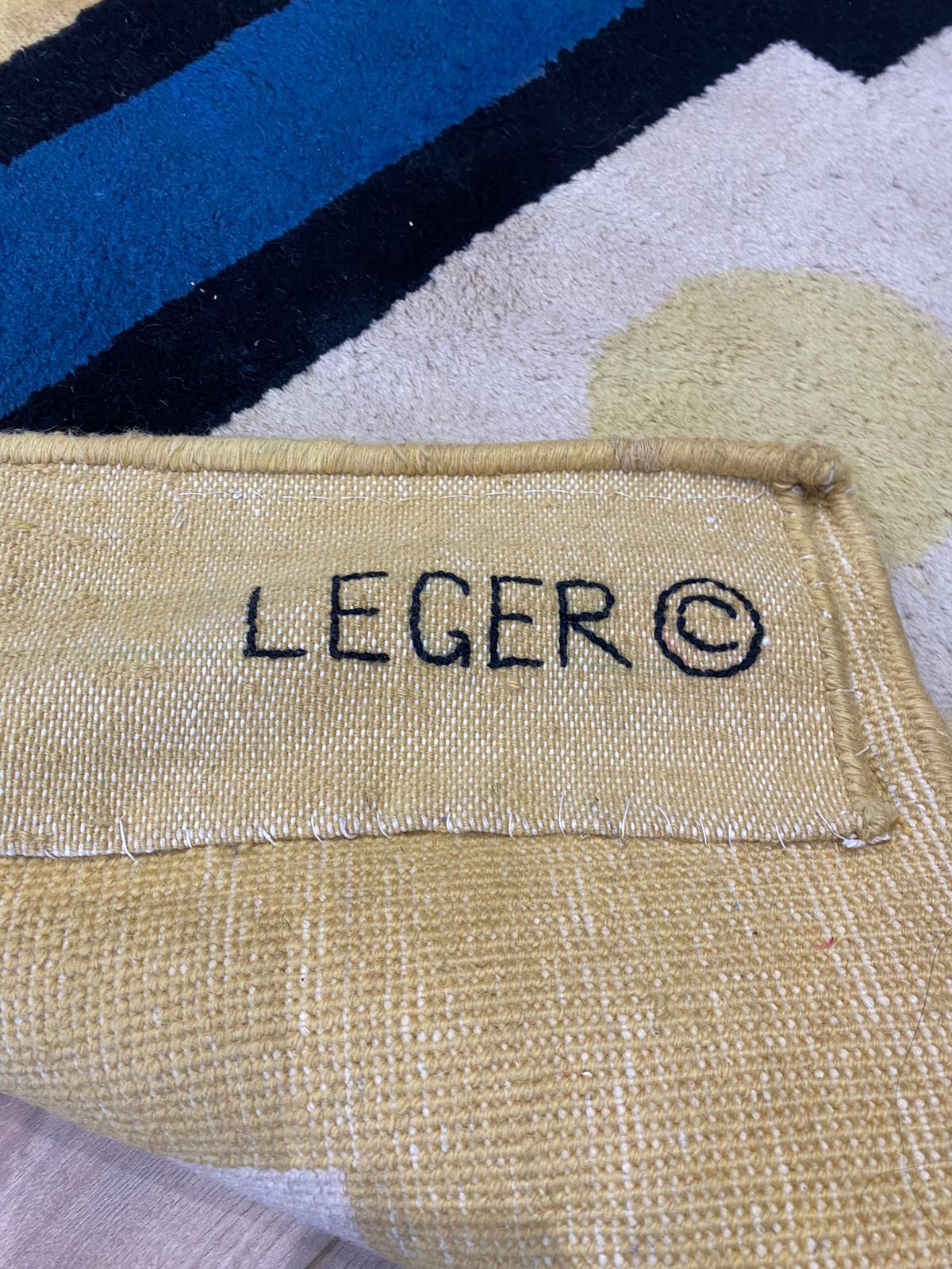 Artistic Rug nach Fernand Léger, Gelb 9 (Moderne) im Angebot