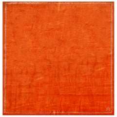 Tapis en laine artistique Boccara Exclusive Limited Edition, « Sunset » orange
