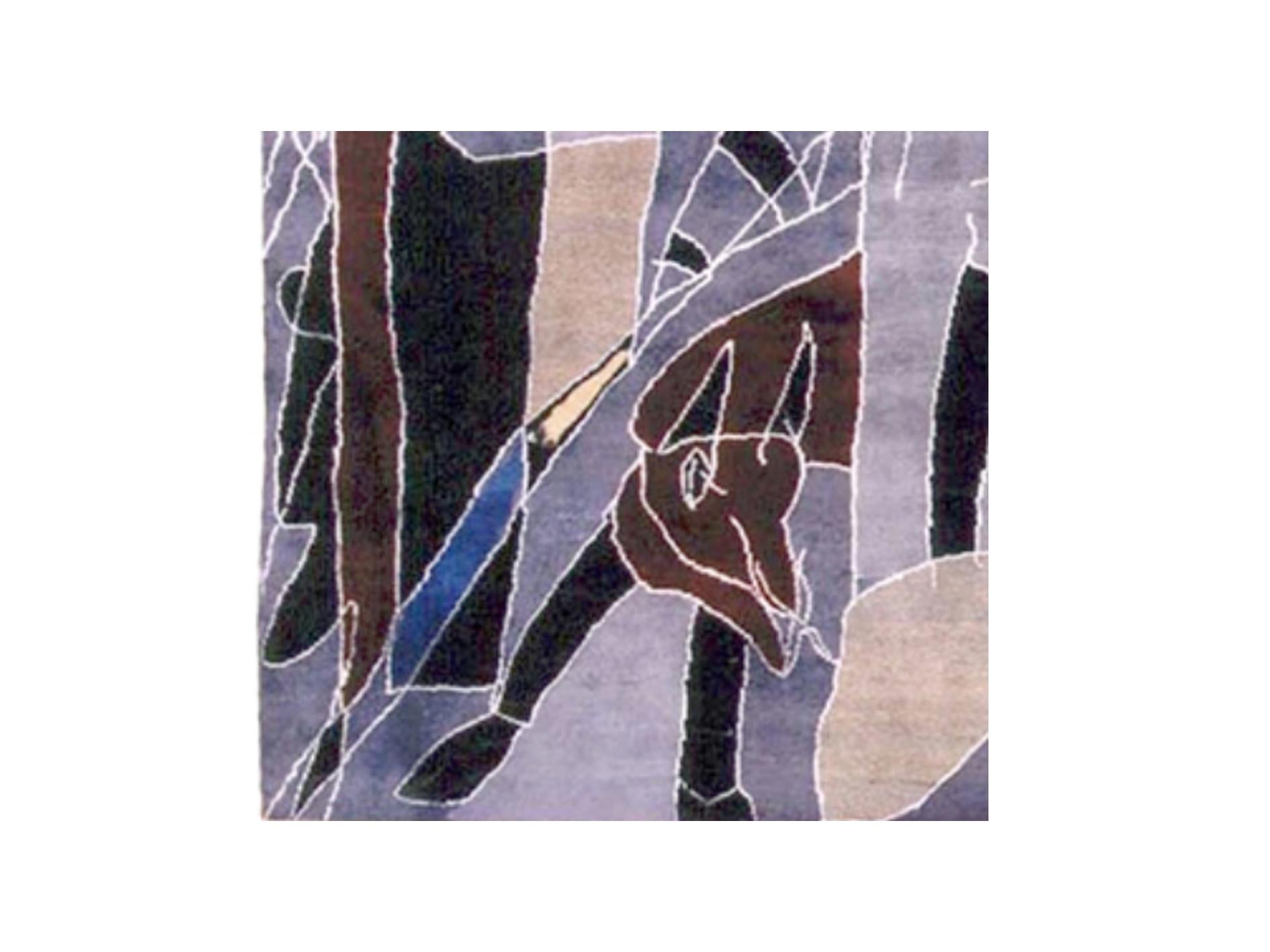 Boccara Limited Edition Artistic Hand Knotted Rug After Antonio Seguí - N.20 im Zustand „Neu“ im Angebot in New York, NY