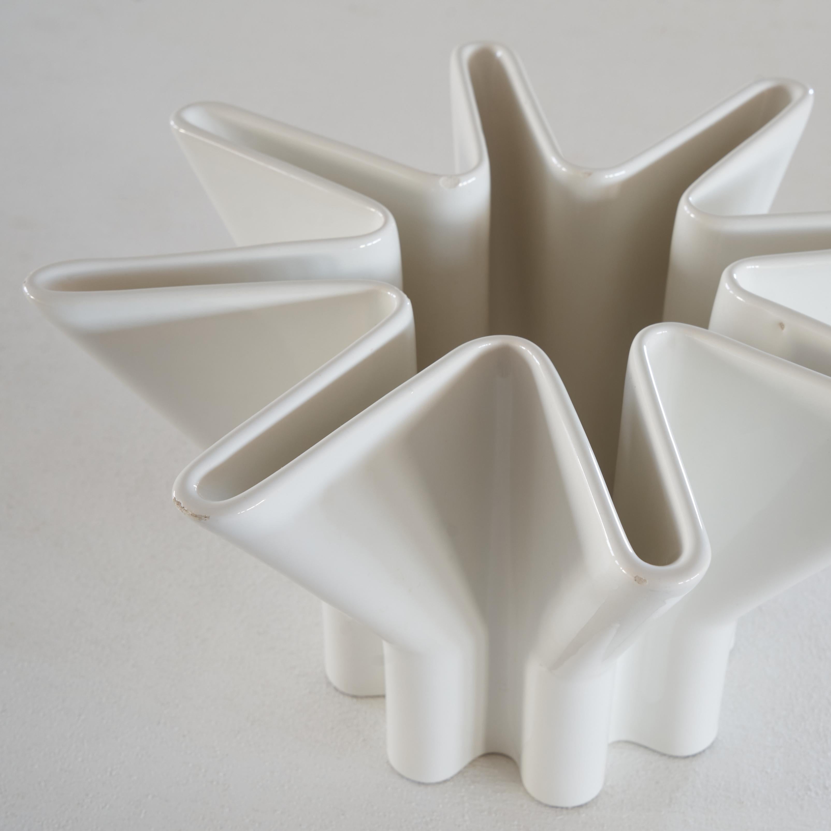 20th Century Boccato, Gigante & Zambusi Post-Modern Ceramic Vase for Sicart Italy For Sale