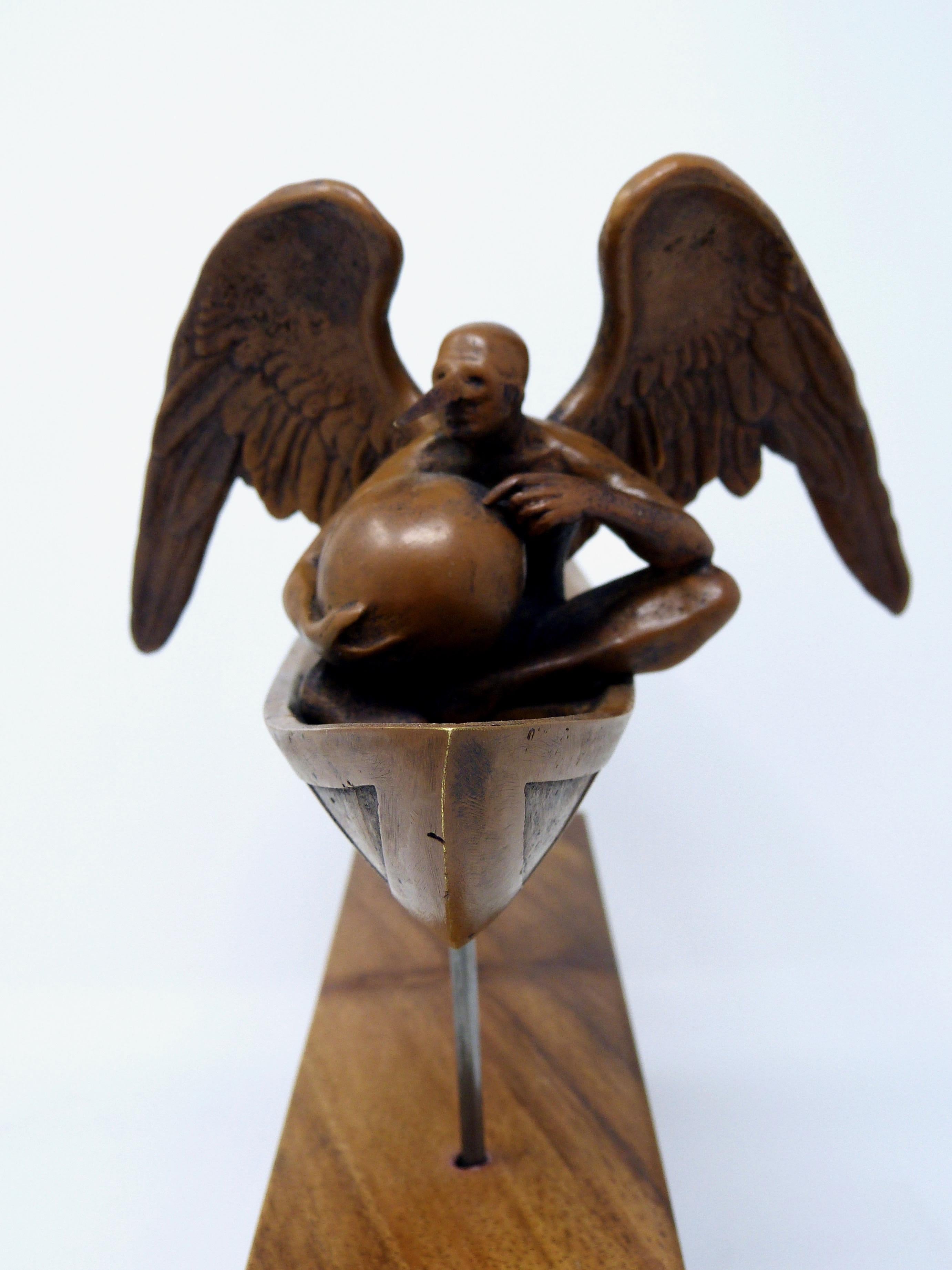 Modern Boceto El Séptimo En Balsa Bronze Sculpture by Jorge Marin, 2016 For Sale
