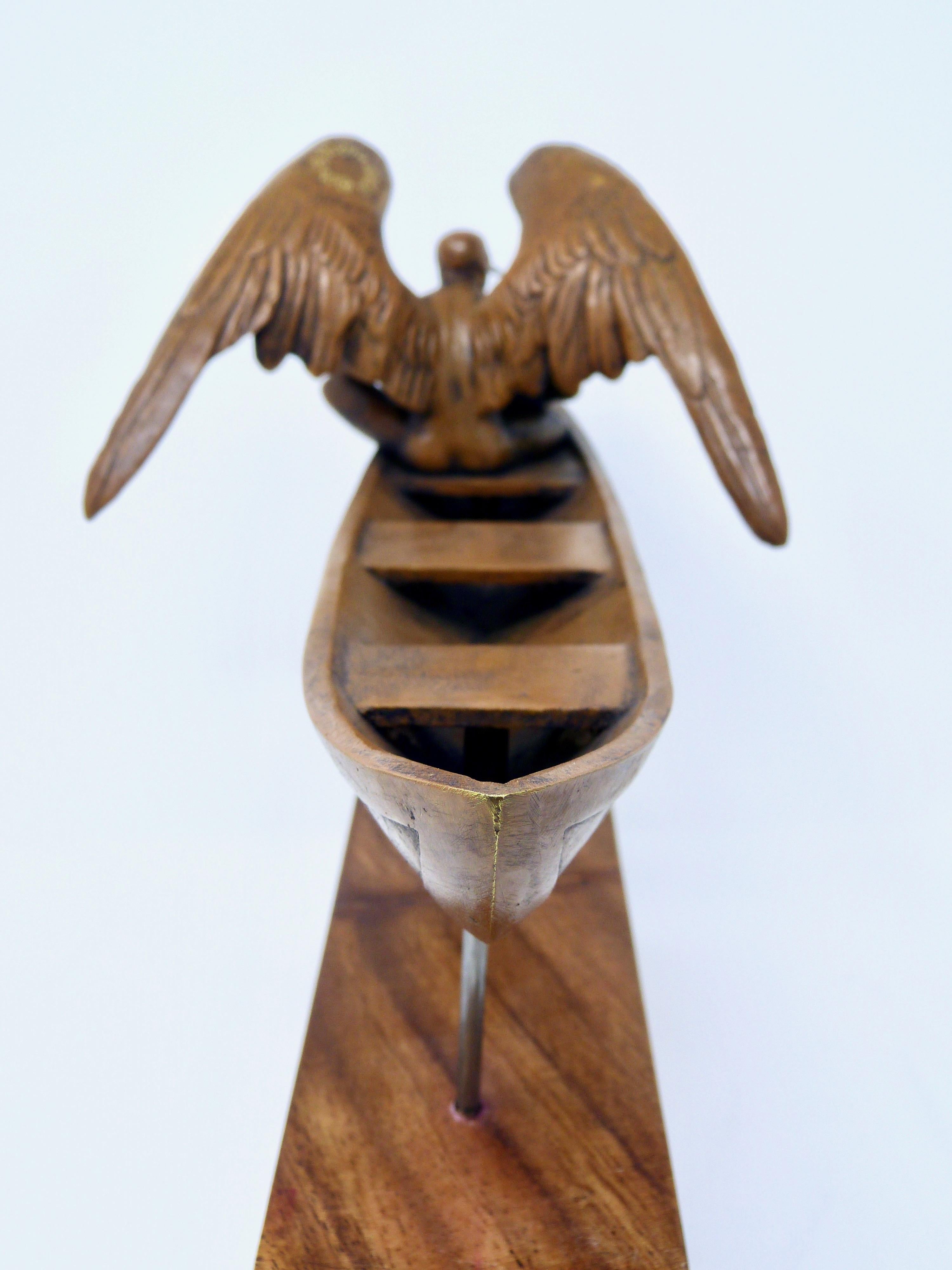 Patinated Boceto El Séptimo En Balsa Bronze Sculpture by Jorge Marin, 2016 For Sale