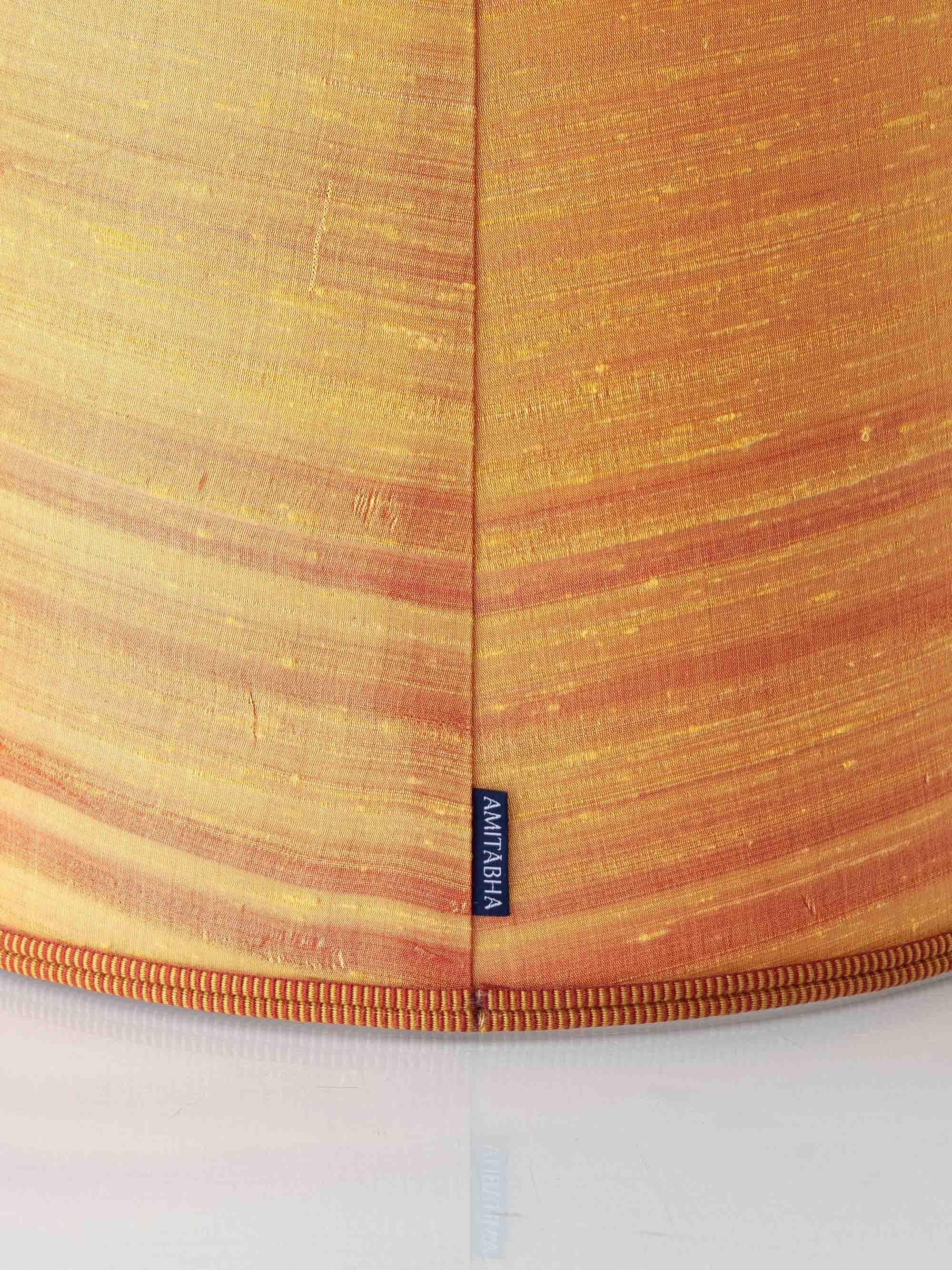 Boch Belgium Delft-Style Polychrome Faience Table Lamp, New Dupion-Silk Shade For Sale 4