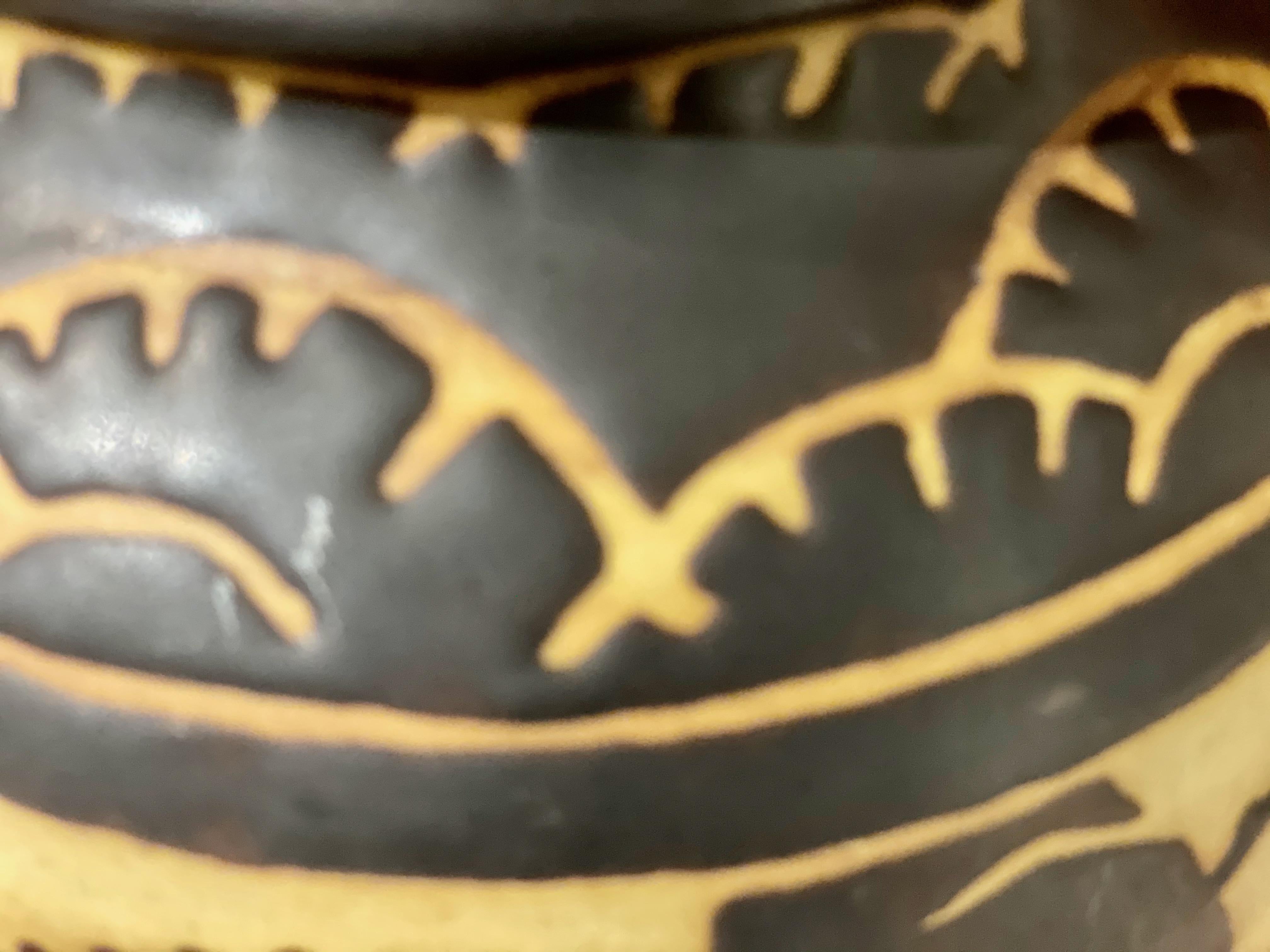 Boch Freres Charles Catteau Animal Stoneware  Vase Art Deco 5