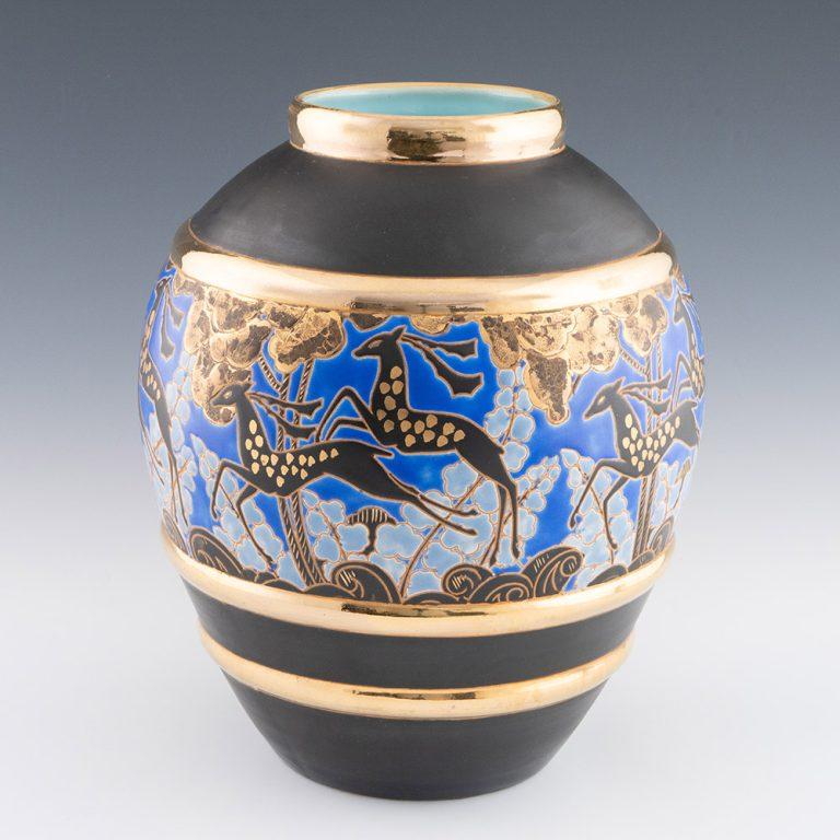 Belga Vaso in terracotta Boch Freres di Raymond Chevalier (1900-1959) in vendita