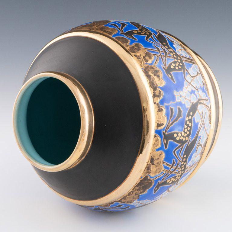 Vaso in terracotta Boch Freres di Raymond Chevalier (1900-1959) In condizioni buone in vendita a Tunbridge Wells, GB