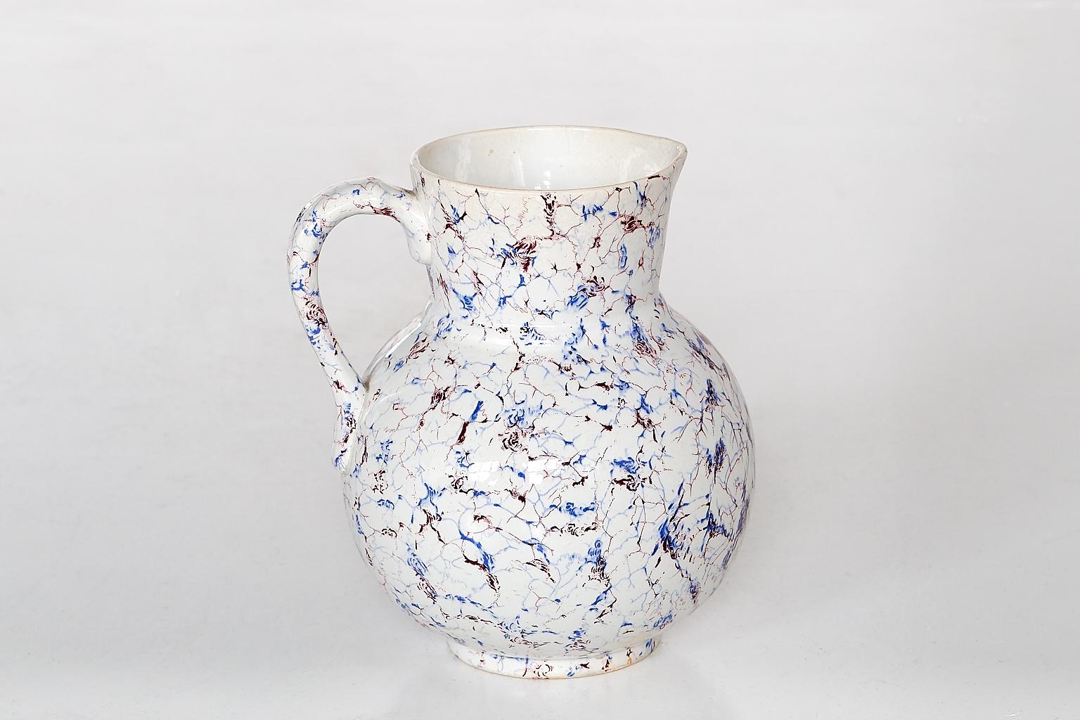 Boch Frères Glazed Ceramic Jug, Belgium, Late 19th Century In Good Condition For Sale In The Hague, NL