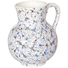 Brocca in ceramica smaltata Boch Frères, Belgio, fine XIX secolo