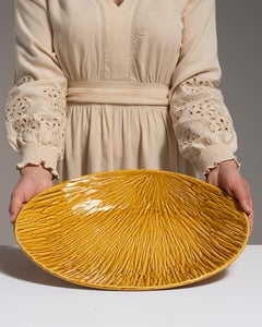 Boch Frères Keramis Ceramic Platter, Glazed Finish, Belgium, 1970s