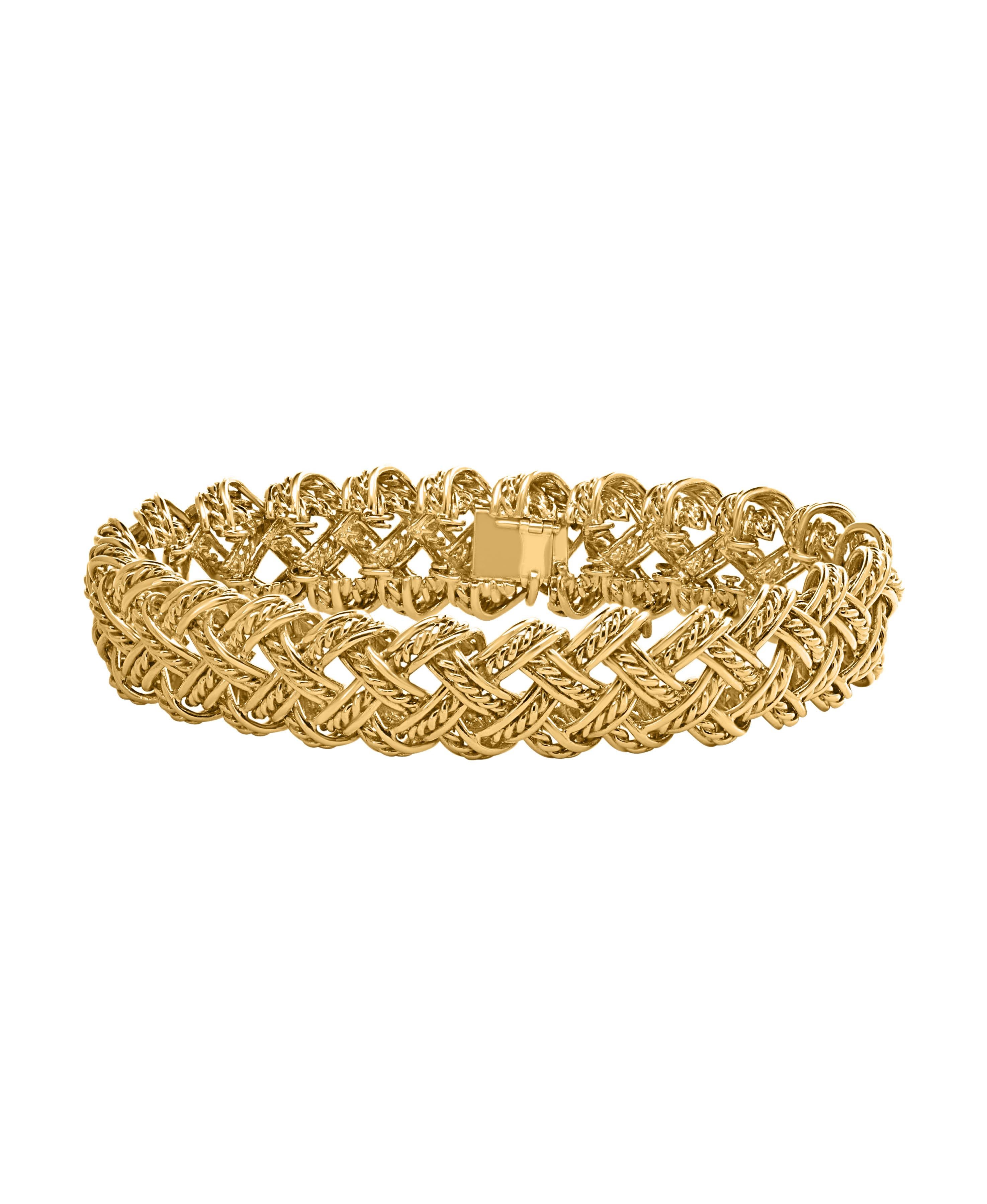 Collier et bracelet deux pièces Bocheron en or jaune 18 carats 165 grammes en vente 6