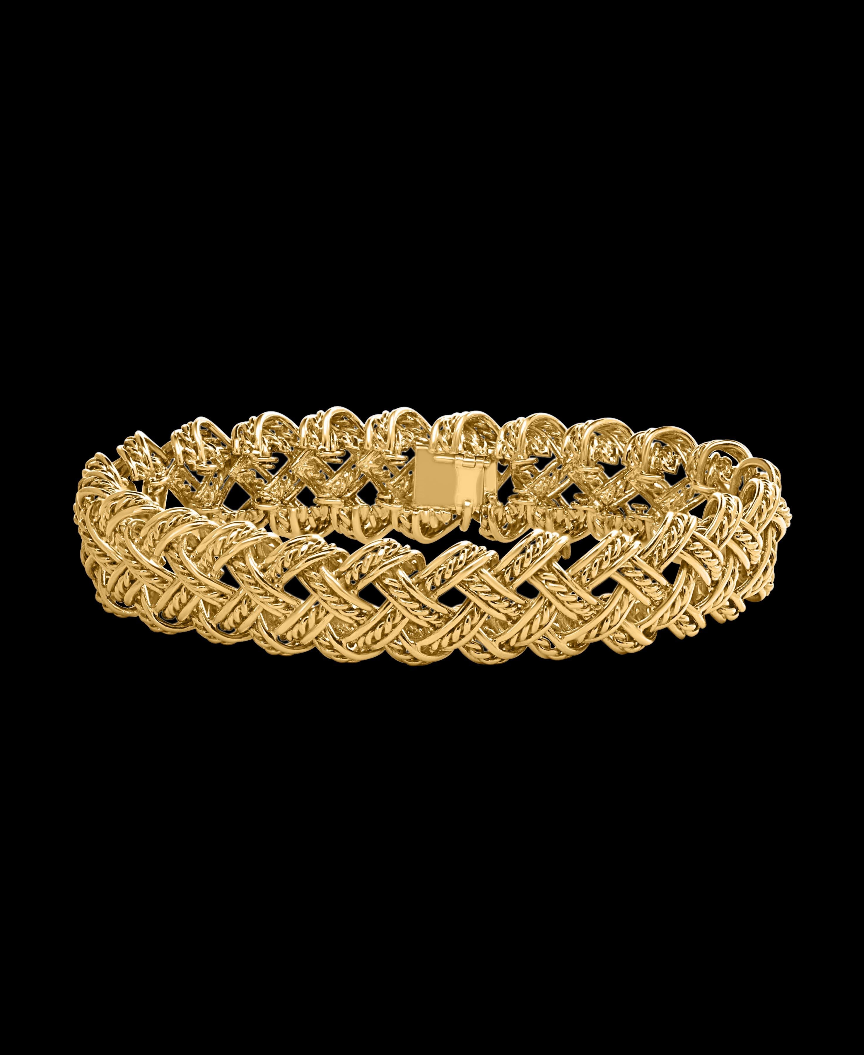 Collier et bracelet deux pièces Bocheron en or jaune 18 carats 165 grammes en vente 7