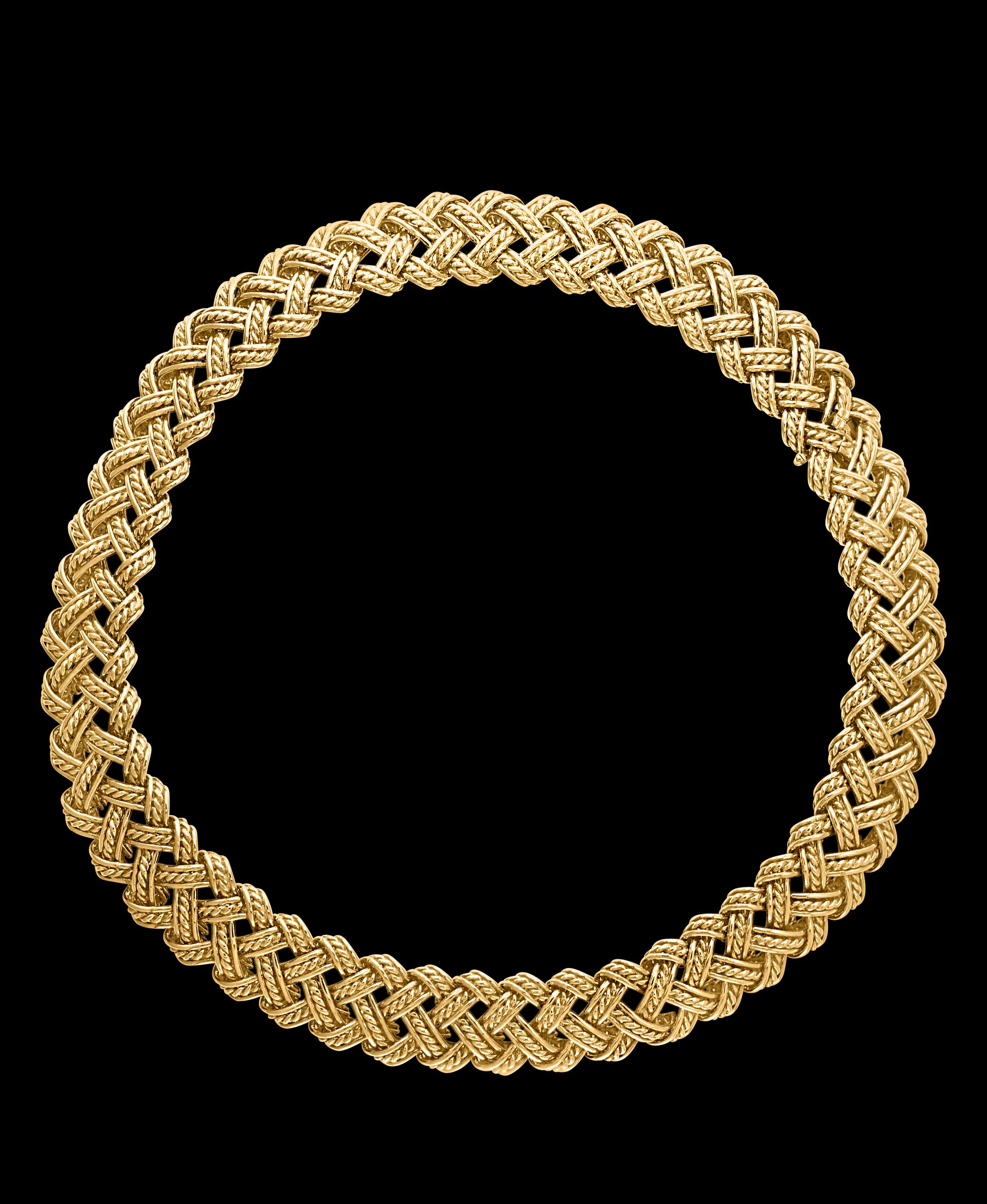 Collier et bracelet deux pièces Bocheron en or jaune 18 carats 165 grammes en vente 9