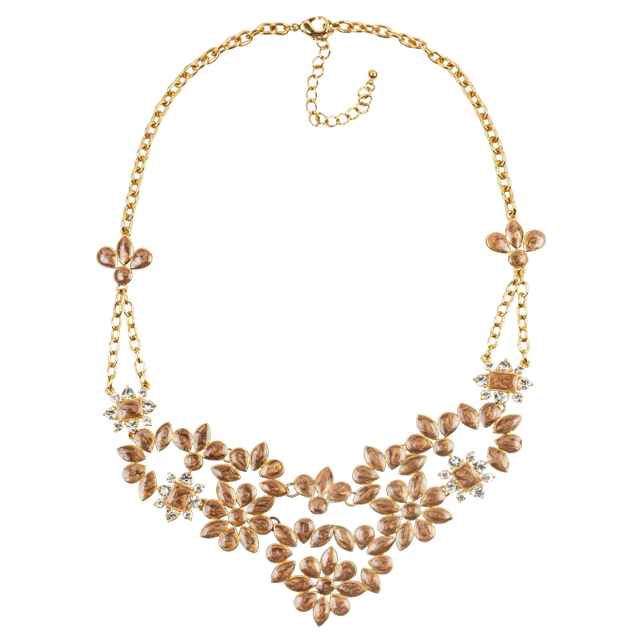 Miriam Salat MRM bijoux retro ball room necklace set with white topaz