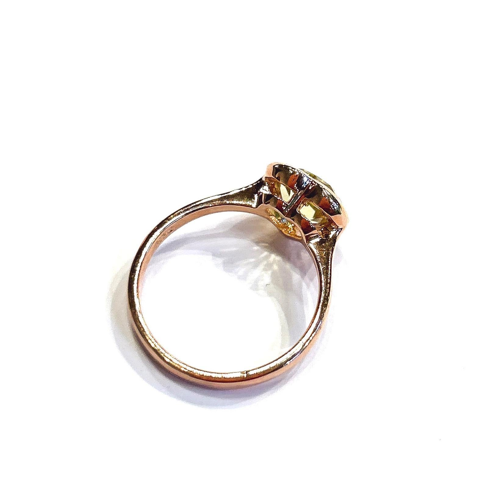 Bochic “Capri” Green Amethyst Heart Shape Ring Set In 18K Gold & Silver 

Natural Heart Shape Green Amethyst  2.00 Carat 

This Ring is from the 