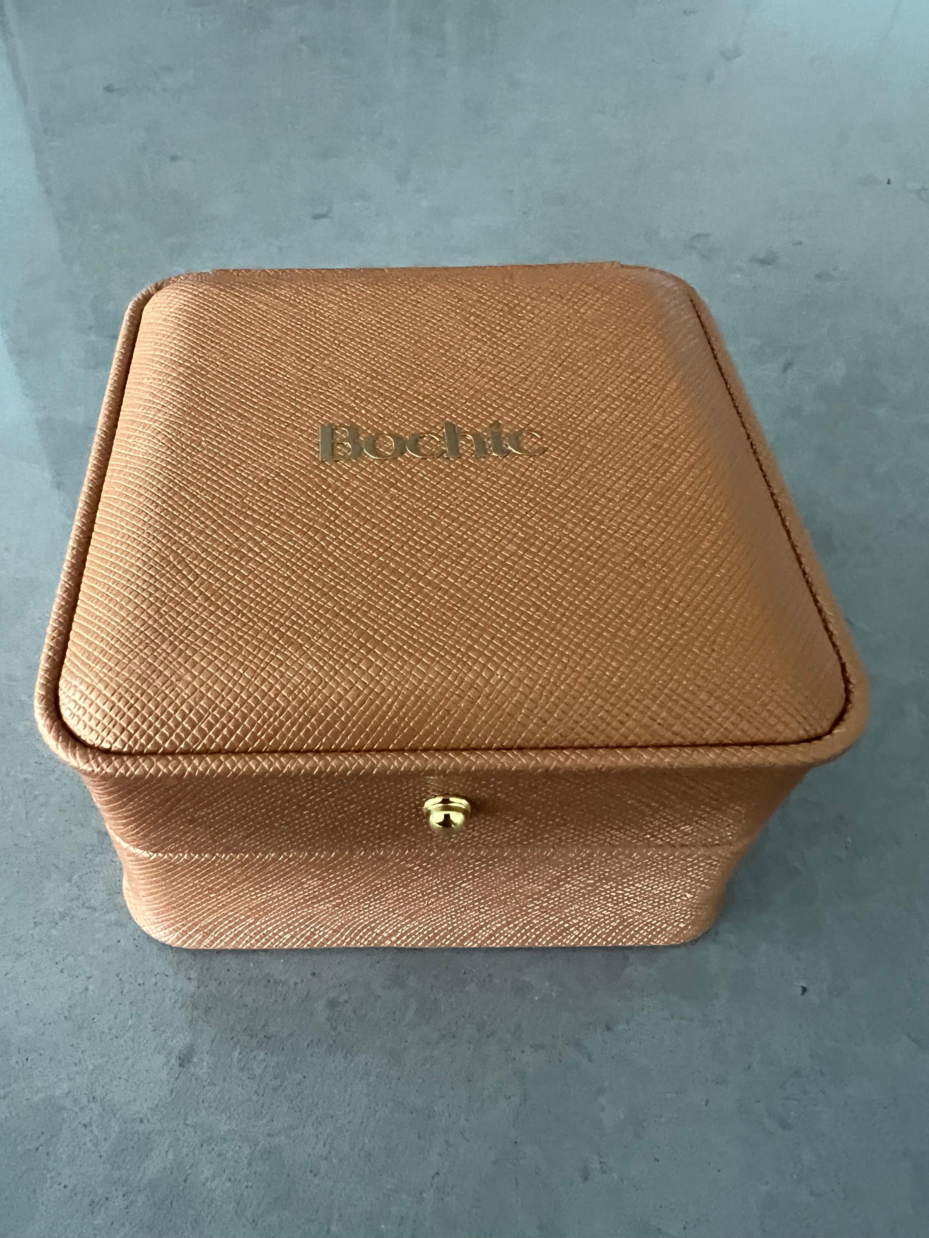 Bochic “Capri” Natural Emerald Bracelet/Bangle Set In 18K Gold & Silver en vente 5