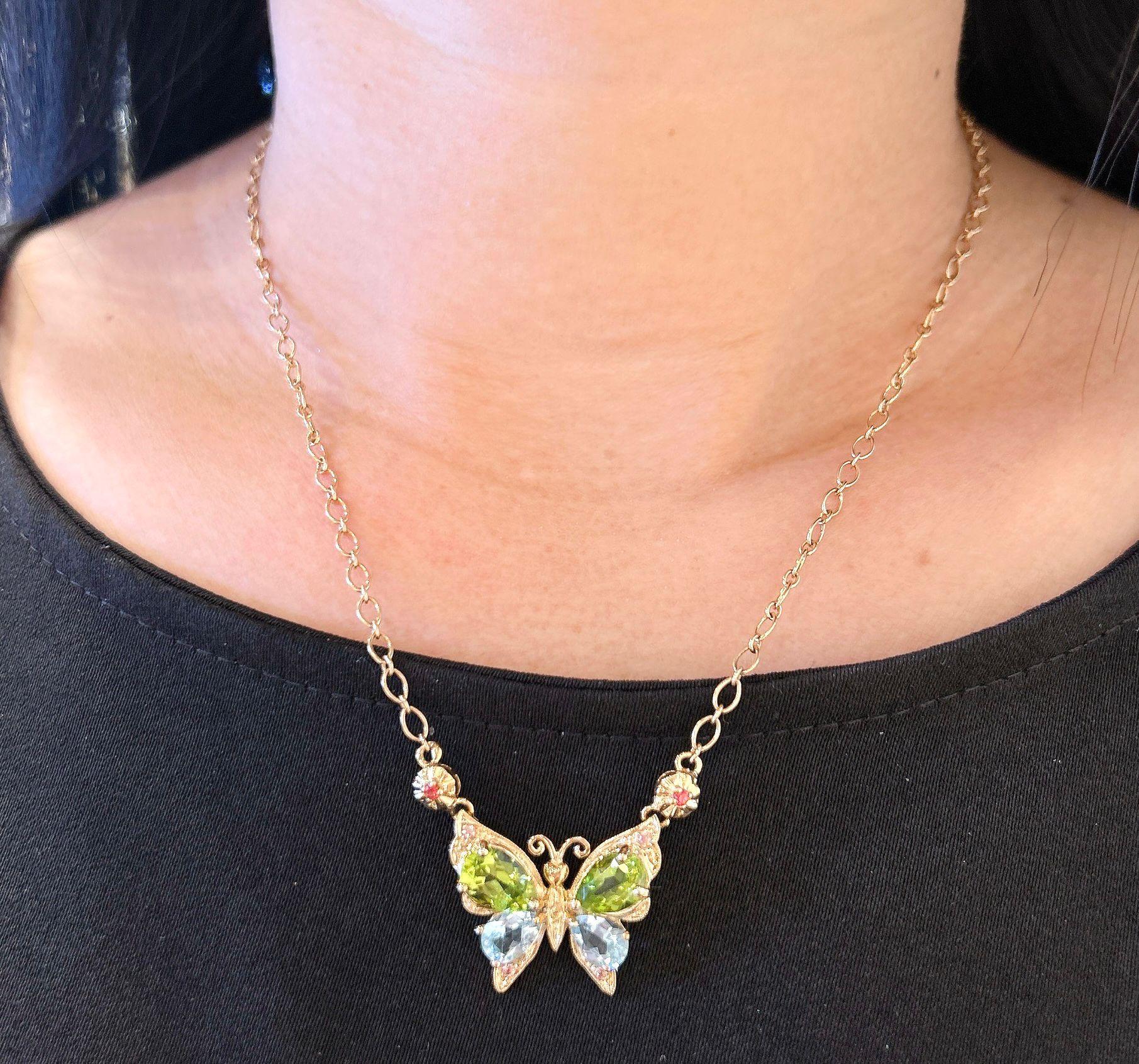 De las mujeres Collar Mariposa Bochic 