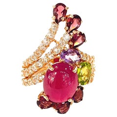 Bochic “Capri” Ruby
Multi Color Gem Cocktail Ring Set in 22k Gold
Silver Bochic “Capri” Ruby
Multi Color Gem Cocktail Ring Set in 22k Gold
Silver