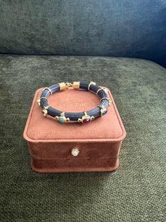 Bochic “Capri” Ruby & Multi Color Sapphire Choker Set In 18K Gold & Silver