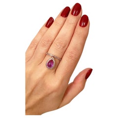 Bochic “Capri” Vintage Diamond & Amethyst Ring Set In 18K Gold & Silver
