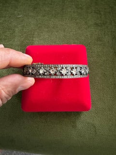 Bochic "Capri" Vintage Multi Rose Cut Diamond Bang -Set 18K Gold & Silver