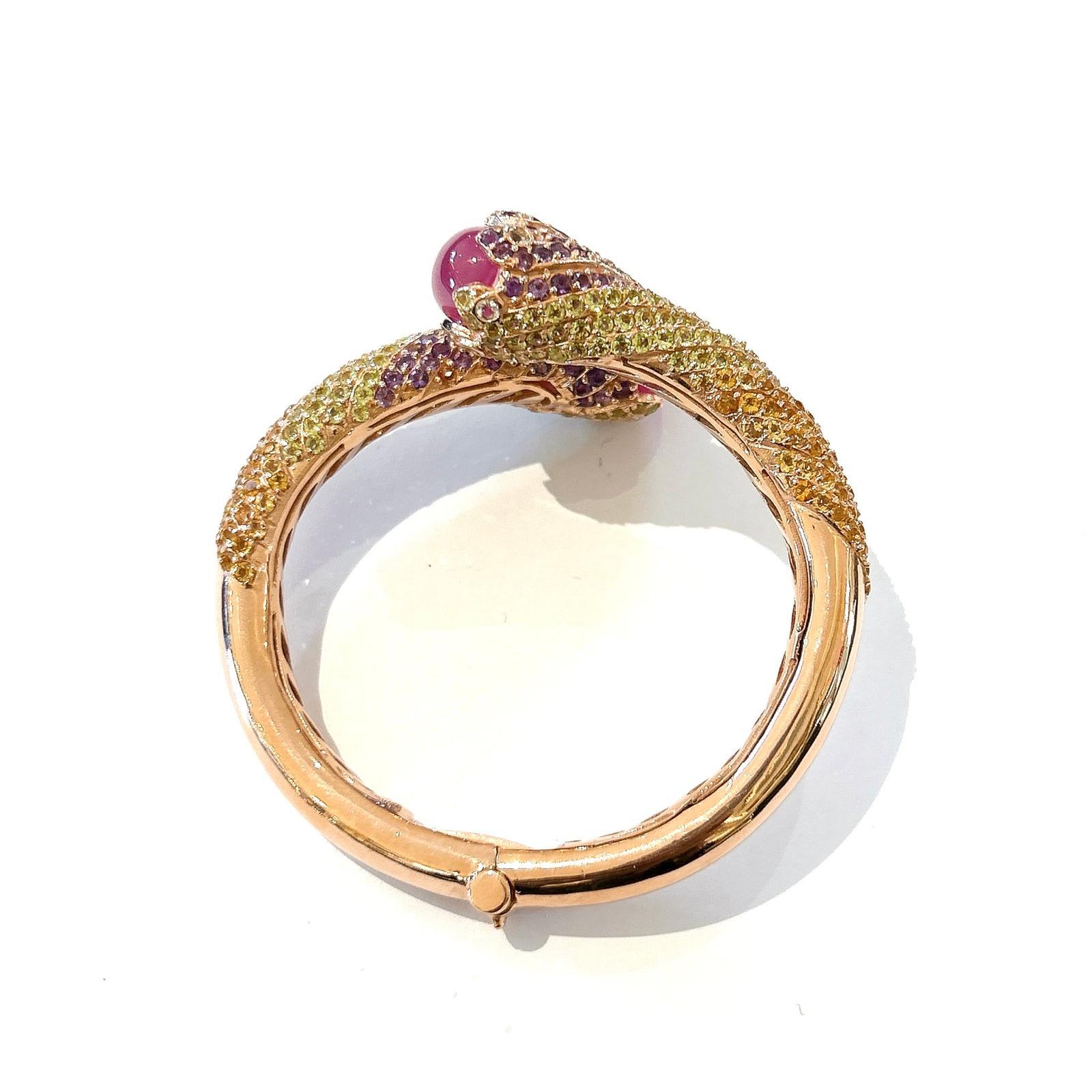 Bochic “capri” Vintage Ruby< Sapphire & Multi Gem… - image 5