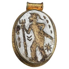 Bochic Curated “Alexander Mocdon” Antique Cameo, Afghanistan 18k Gold & Agate 