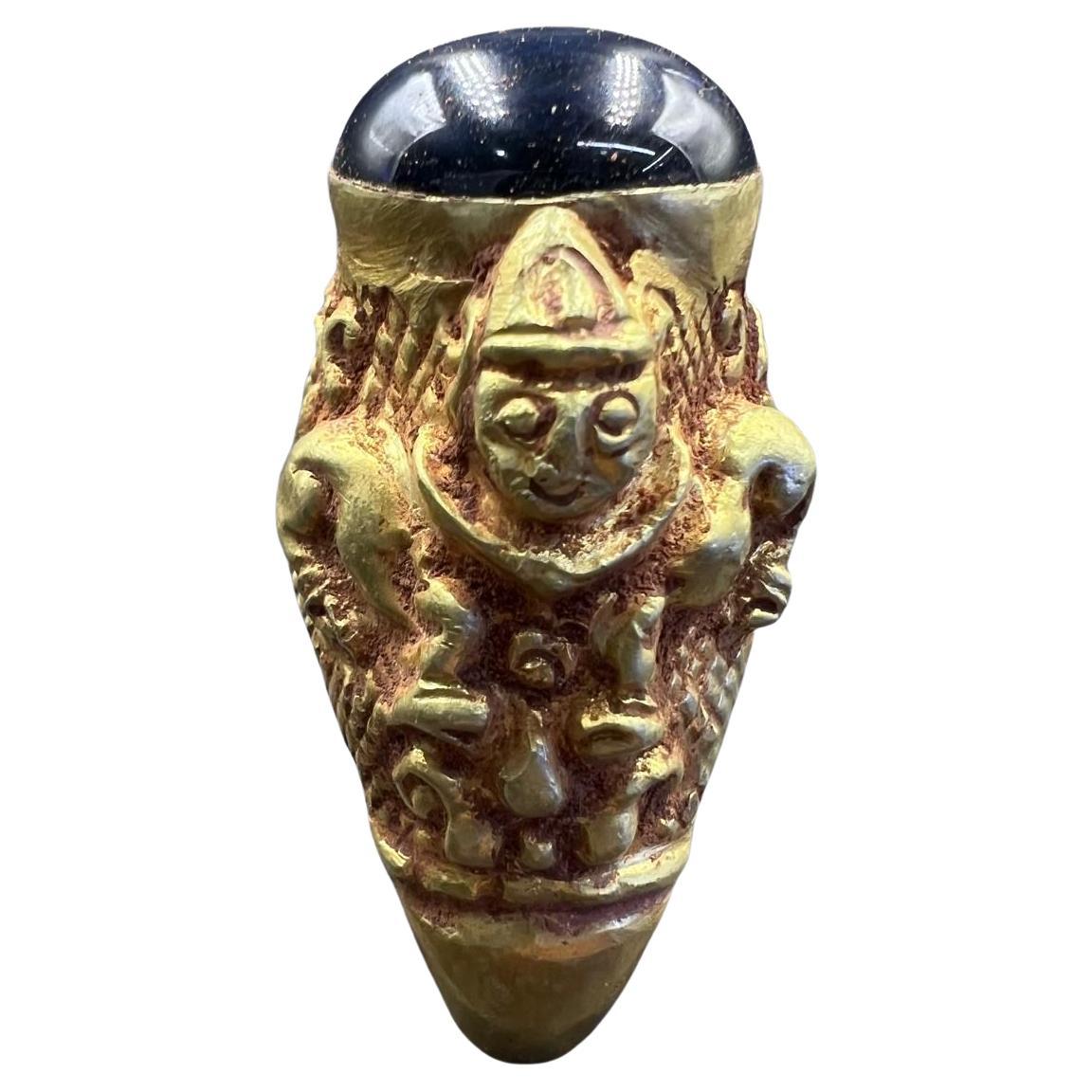 Bochic Curated Antique Ring From Burma 18k Solid Gold & Antique Agate 

This is the kind of ring you see in a Museum
South East Asian Antique Agate Gem Old Burmese Pyu Pagan Gold Ring

This Ring is from the 