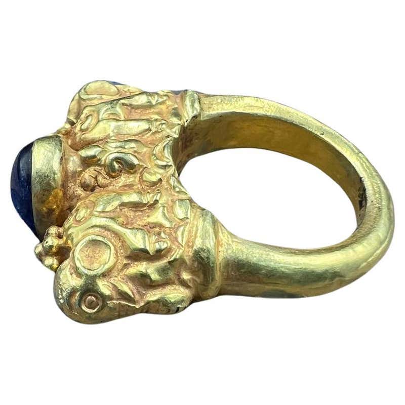 Bochic Curated Antique Ring From Burma 18k Solid Gold and Antique Burma ...