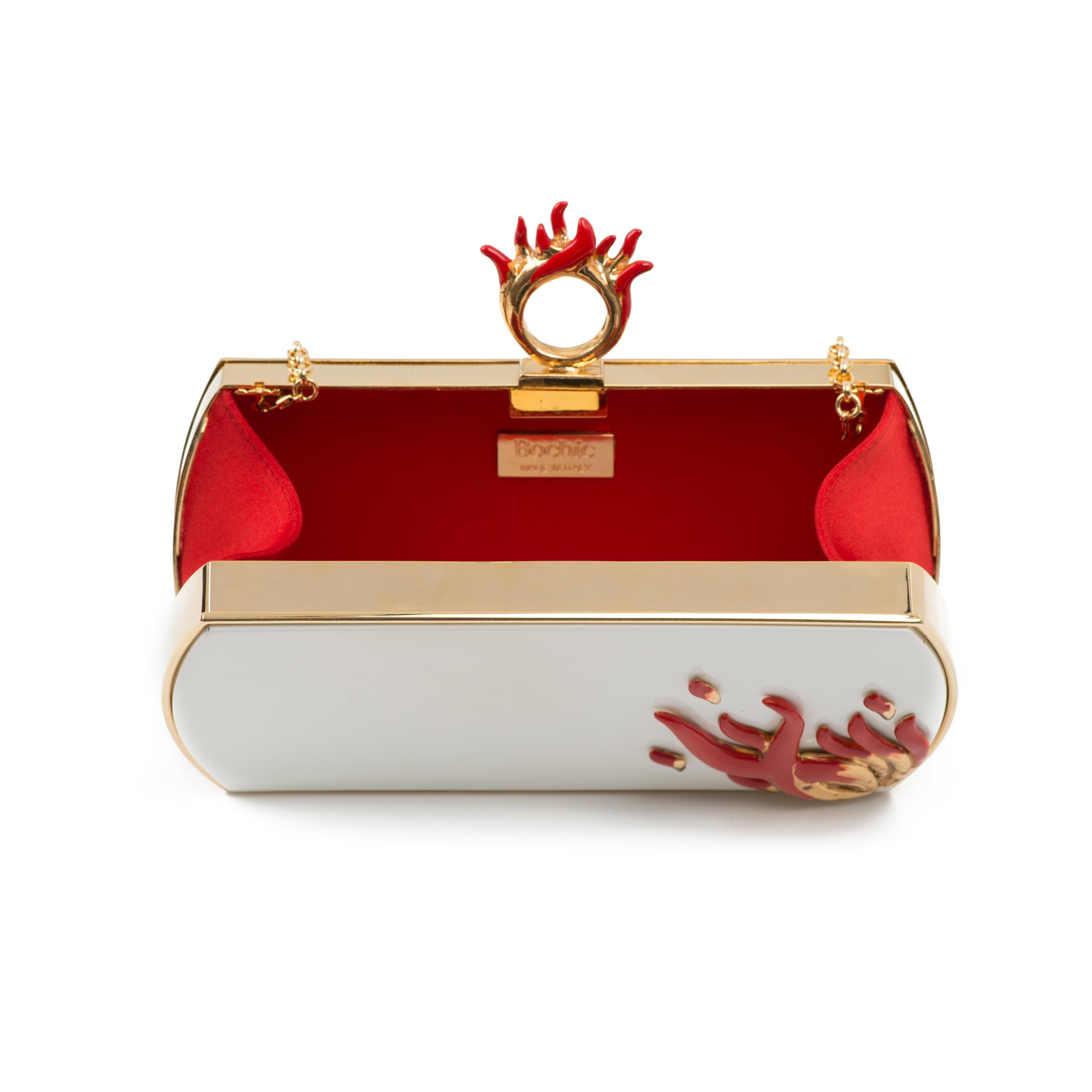 Bochic “Gilda” Collector Jeweled Limited Edition Clutch Made in Italy  In Excellent Condition For Sale In New York, NY