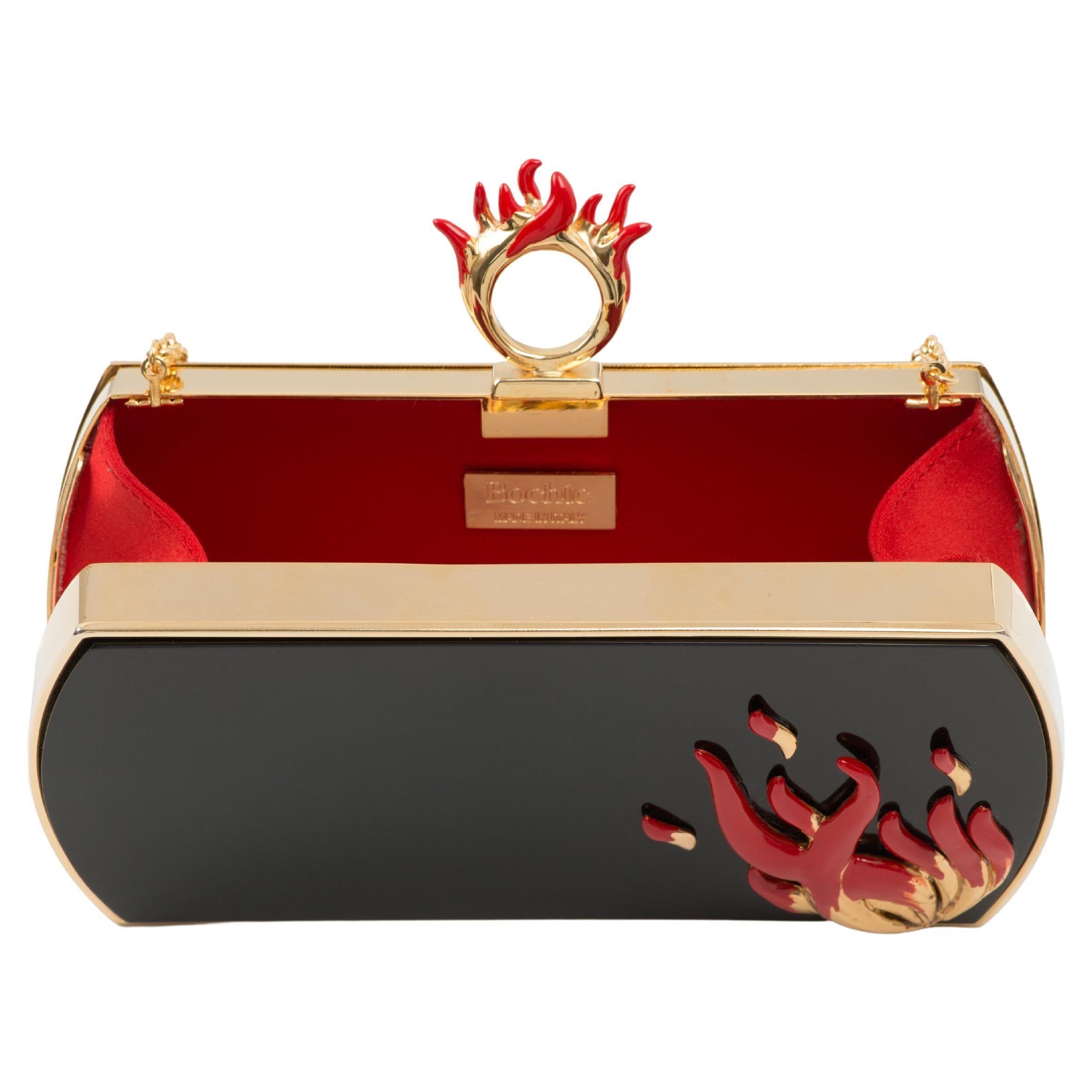 Bochic “Gilda” Collector Jeweled Limited Edition Clutch Made in Italy  For Sale