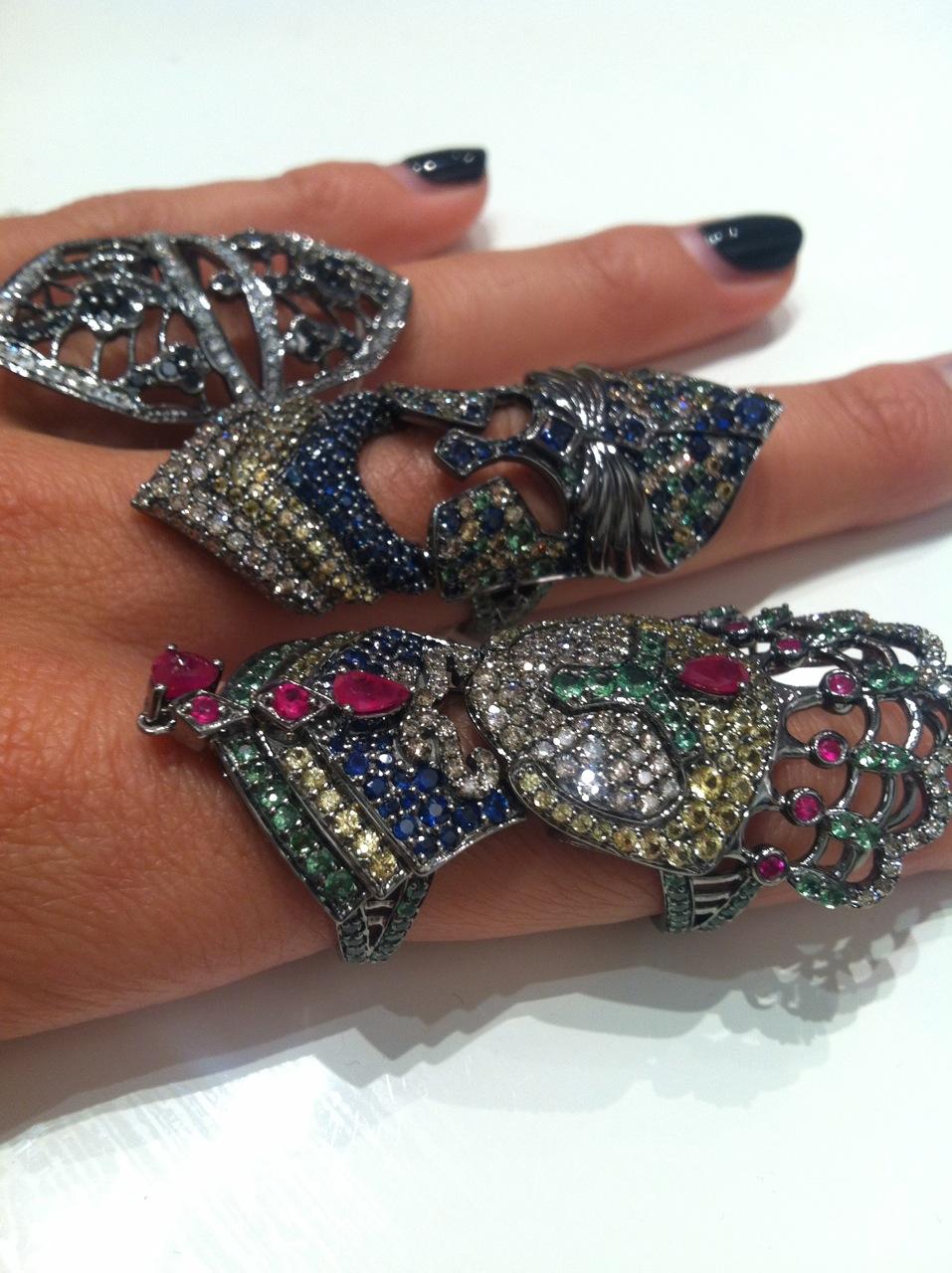 Customizable BOCHIC Iconic Diamond “Crown” Ring Short or Long Made to ...