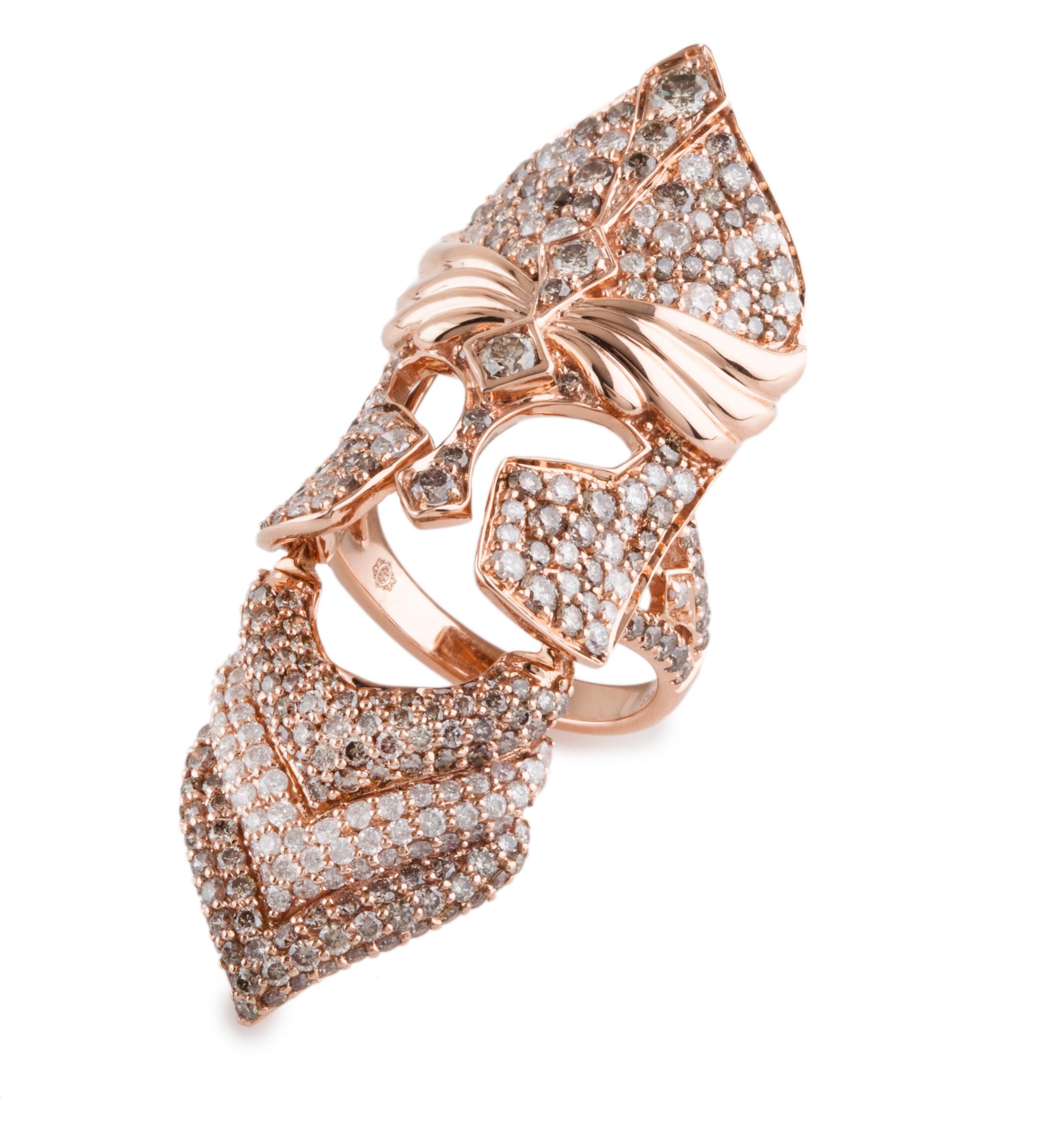 For Sale:  Bochic Iconic Diamond Mask Ring Short or Long 5