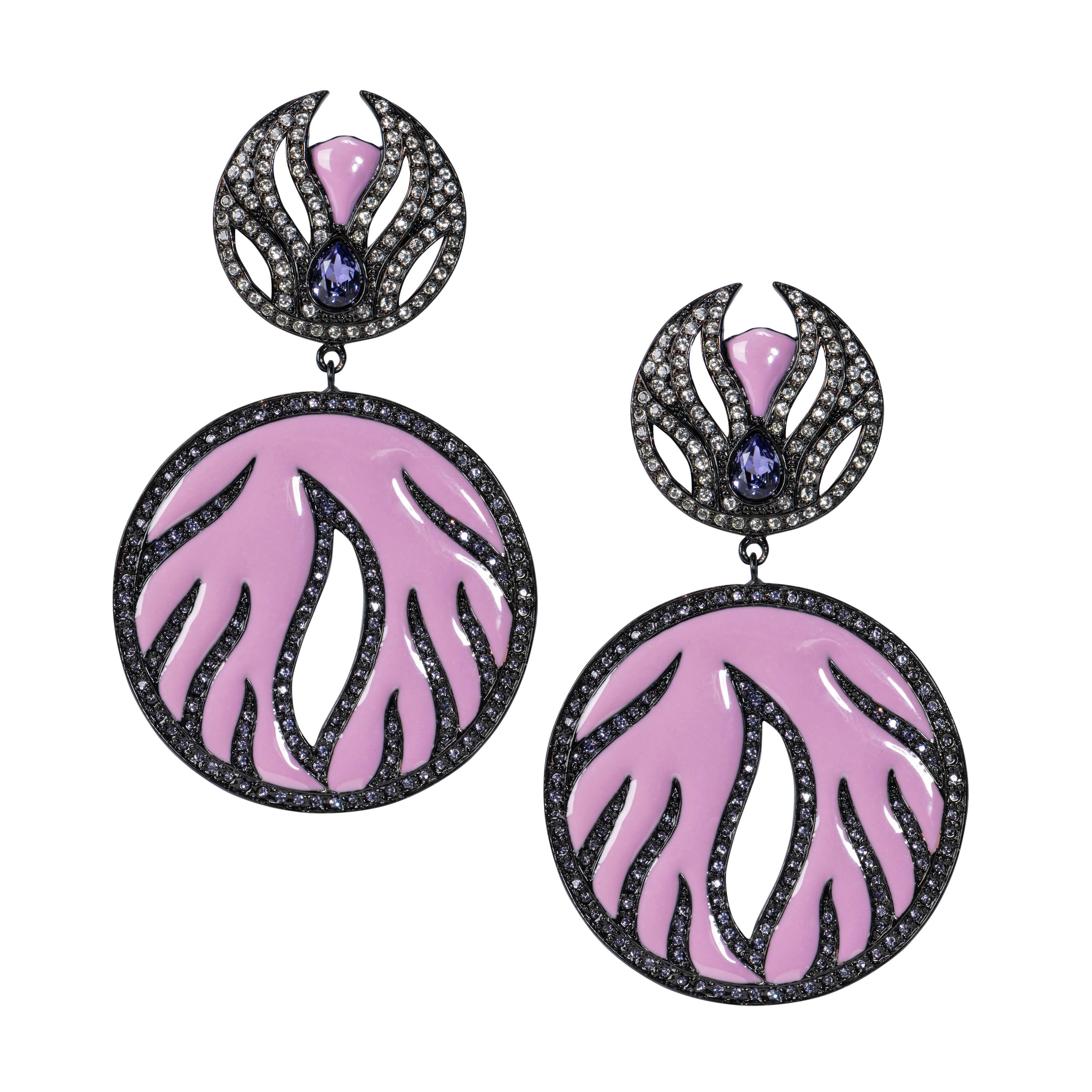 Barocco Orecchini Bochic Ikon Collection Bijoux Show Stopper Red Carpet in vendita