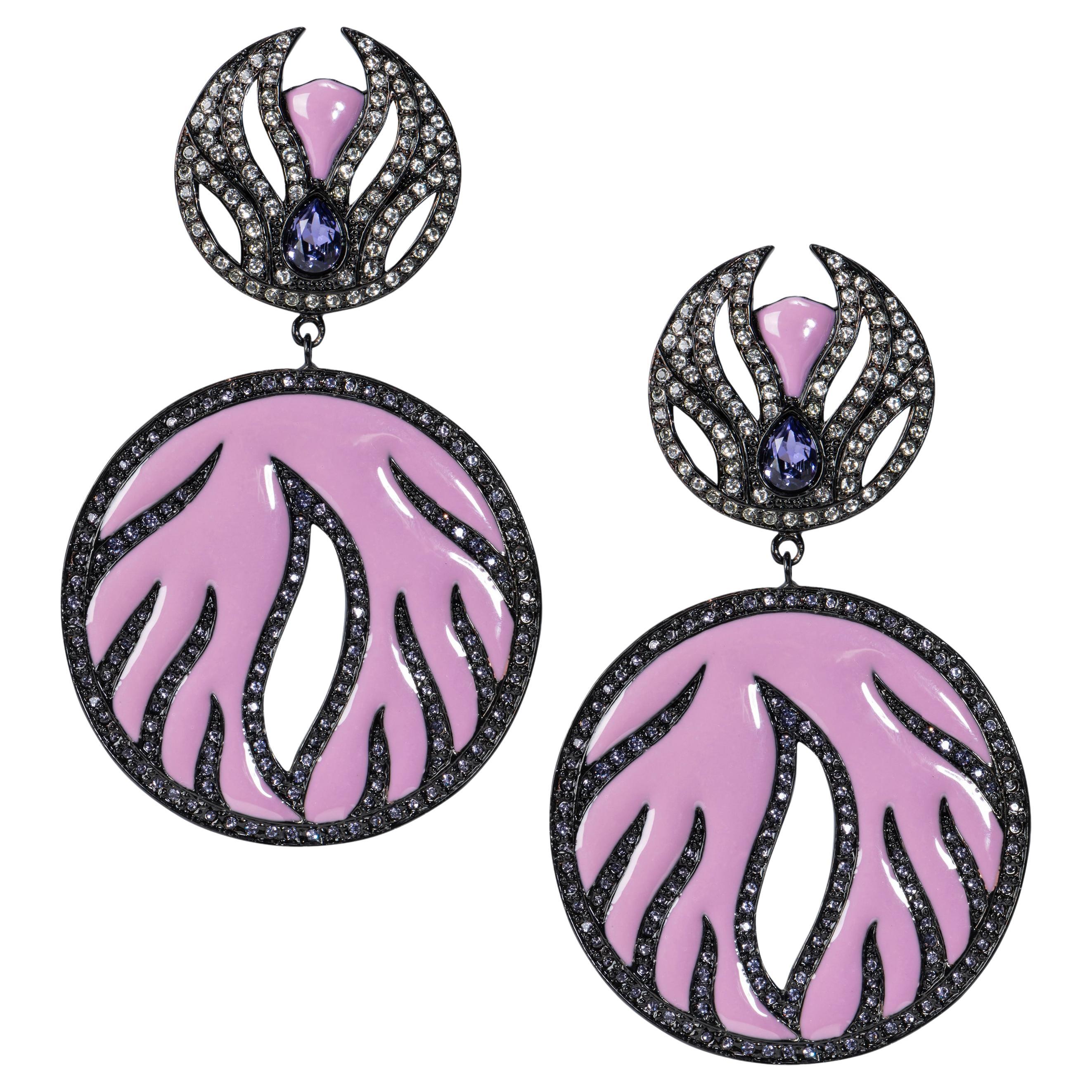 Orecchini Bochic Ikon Collection Bijoux Show Stopper Red Carpet in vendita