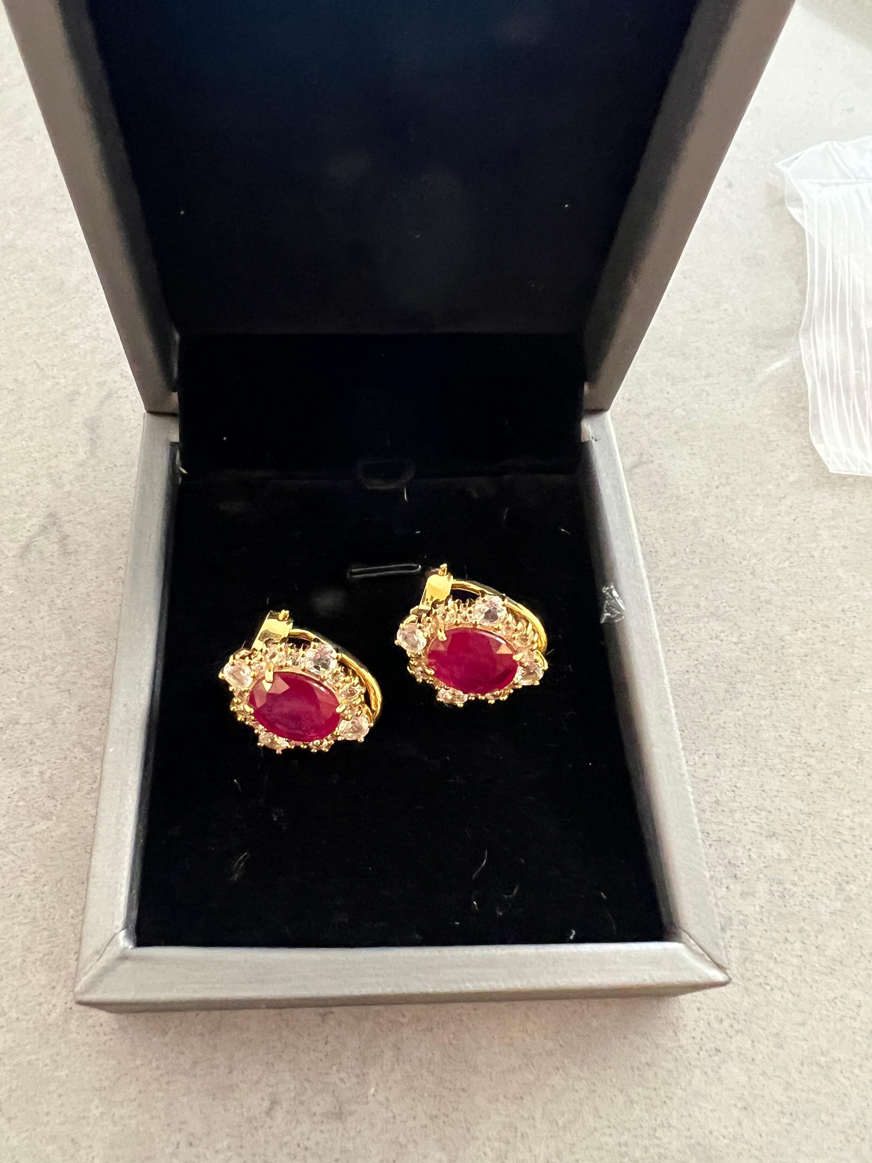 Women's Bochic “Orient” Cluster Diamond & Mint Jade Stud Clip On Earrings For Sale