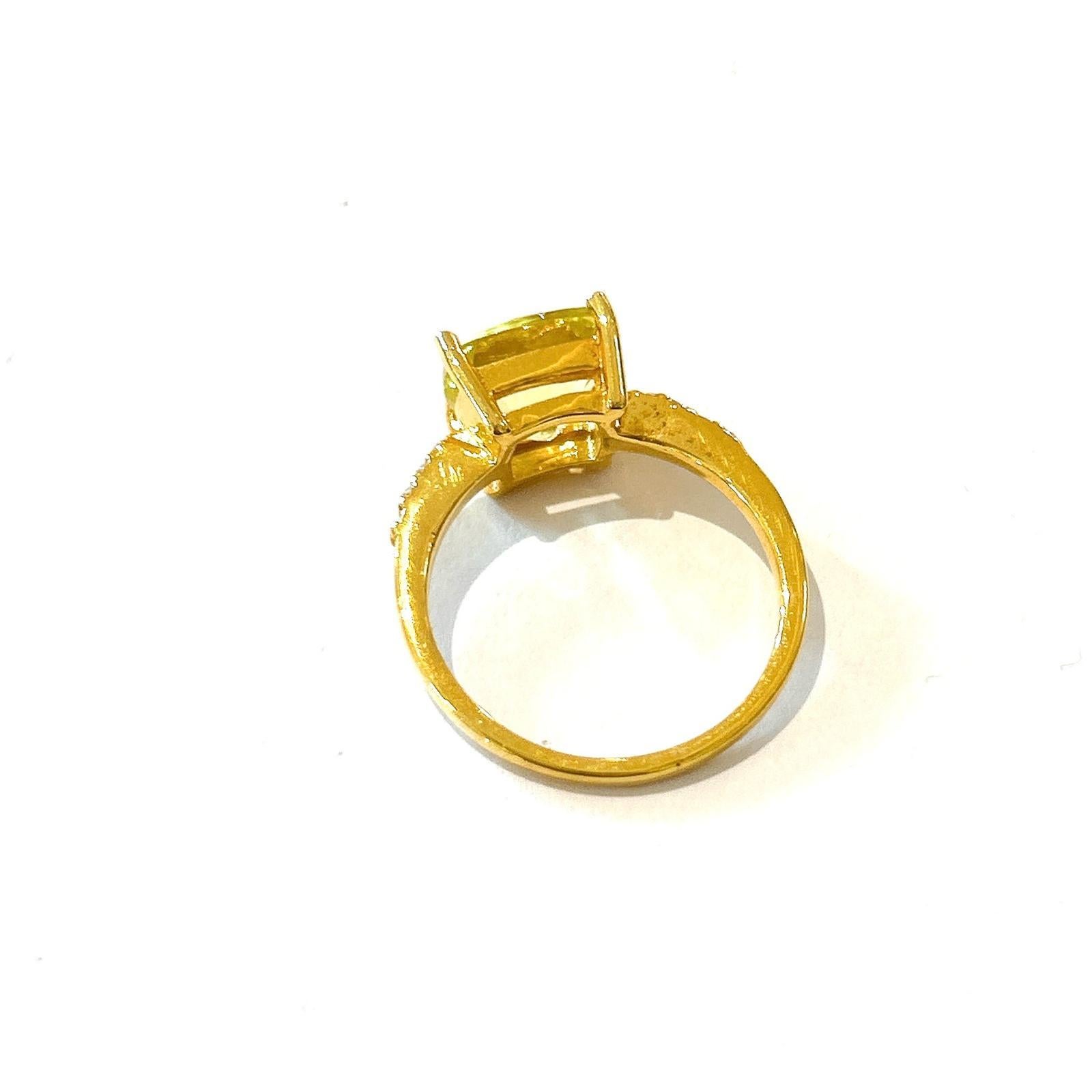 Art déco Ensemble bague solitaire Bochic Orient en or et argent 18 carats en vente