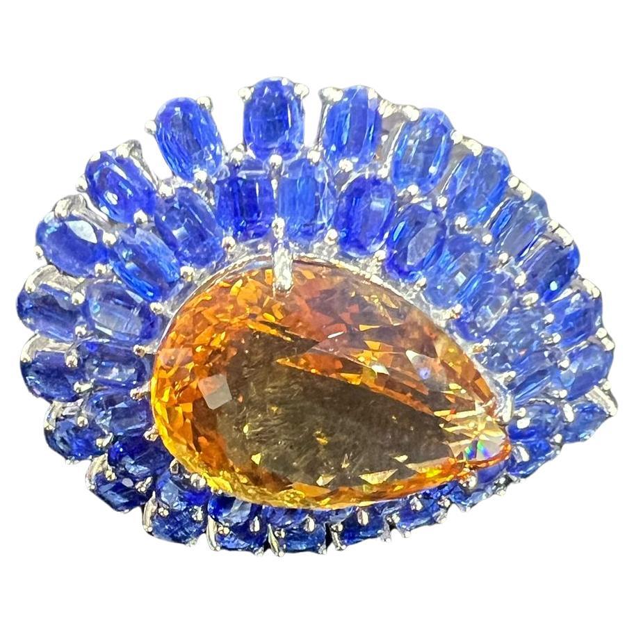 Bochic “Orient” Natural Sapphire and Citrine Ring Set In 18K Gold & Silver

Natural Pear Shape Orange Citrin
17.50 Carat 
Natural Round Brilliant Blue Sapphire
15.00 Carat 

This Ring is from the 