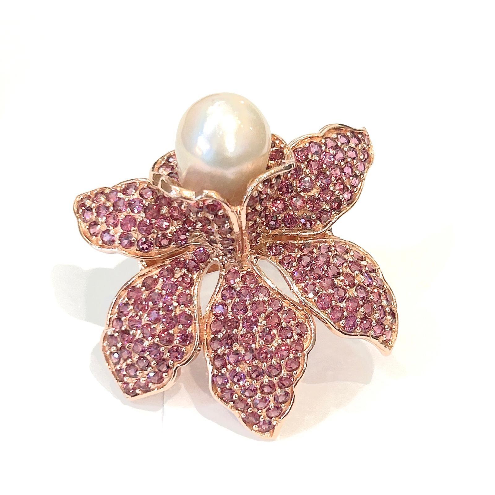 Bague cocktail Bochic Orient en or et argent 18 carats en vente 6