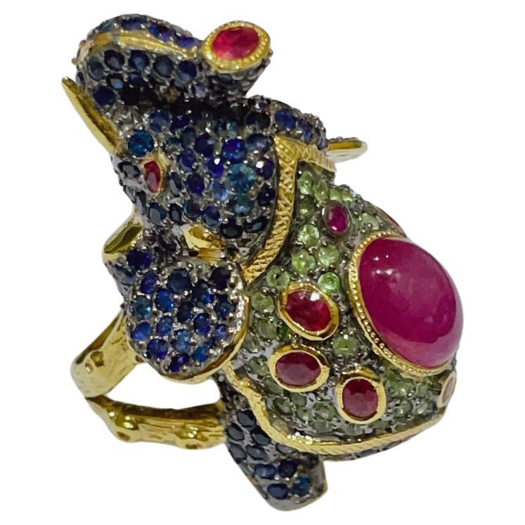 Bochic “Orient” Elephant Rings 
Bochic “Orient” Ruby, Emerald & Sapphire Elephant Rings Set In 22K Gold & Silver
Beautiful Natural Blue sapphire from Sri Lanka 
Natural Multi Color Sapphires from Sri Lanka 
Natural Green Emeralds from Zambia
