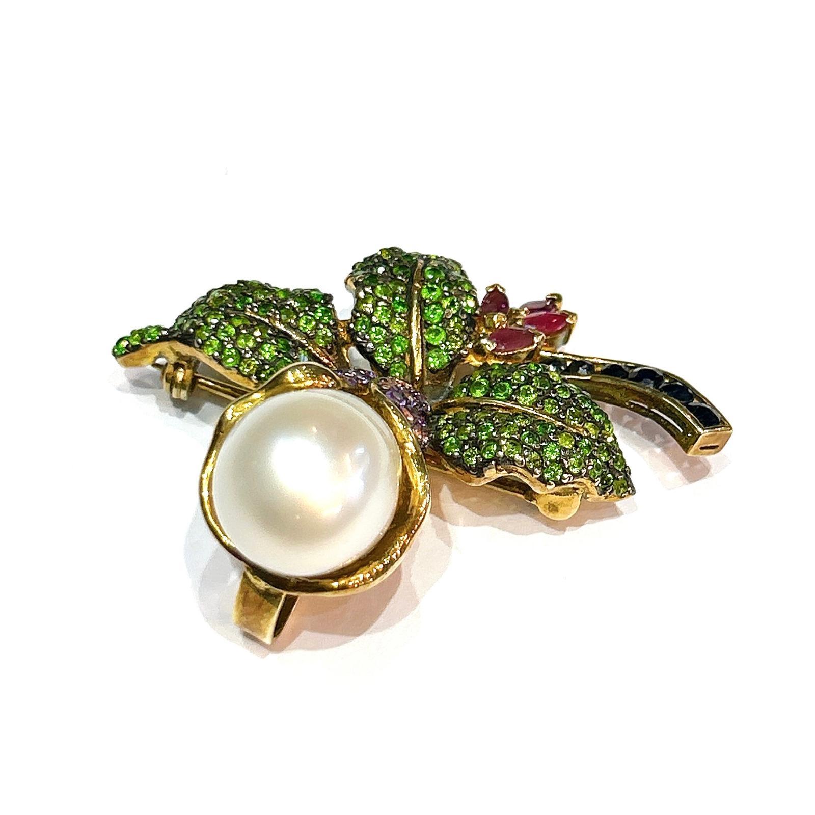 Spilla/ciondolo in oro 18 carati Bochic 