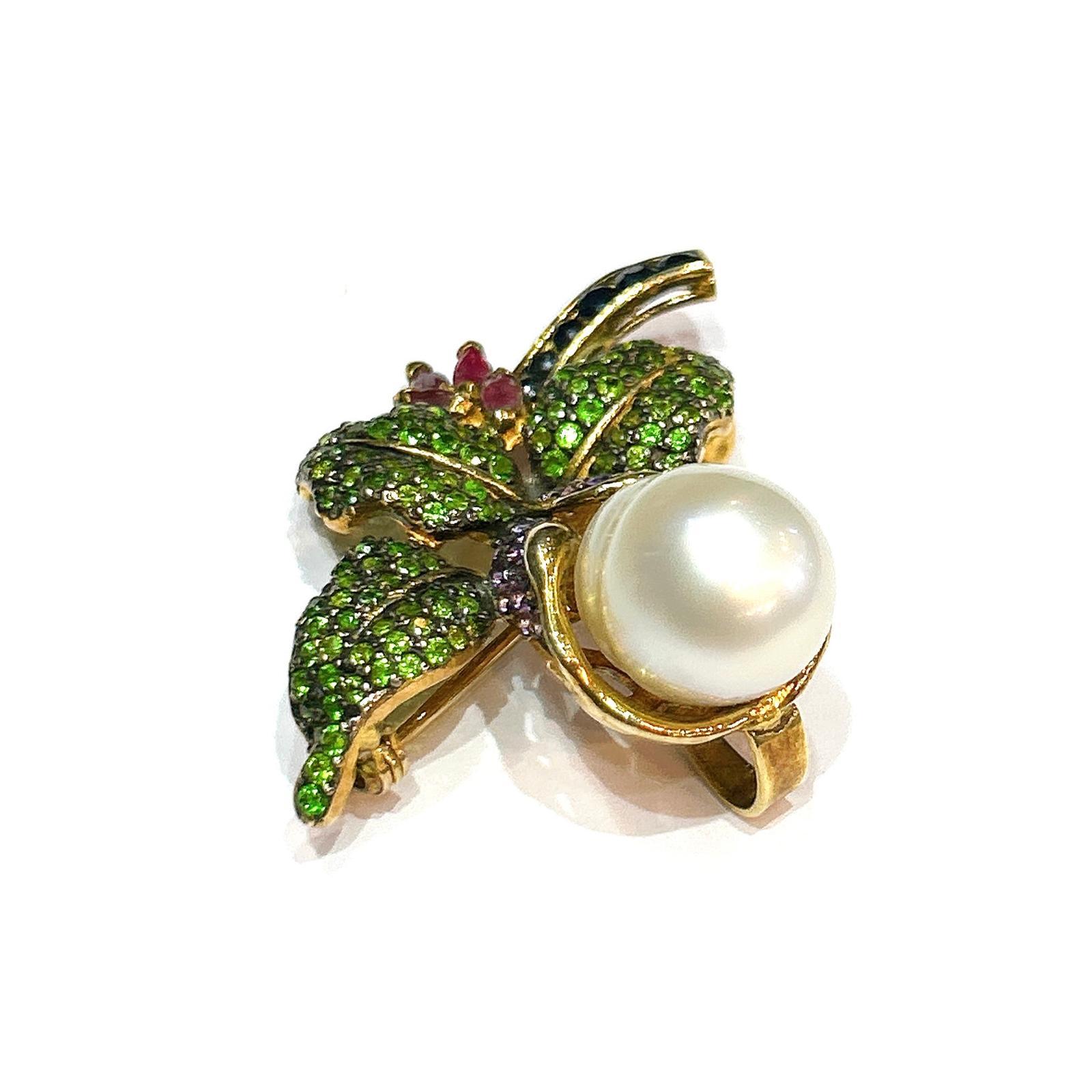 Spilla/ciondolo in oro 18 carati Bochic 