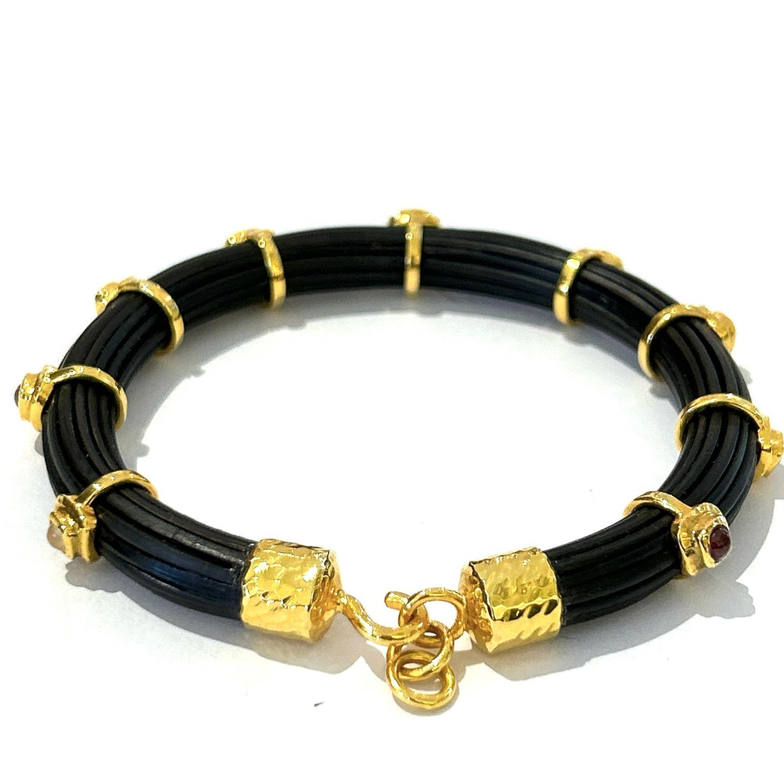 elephant tail gold bracelet
