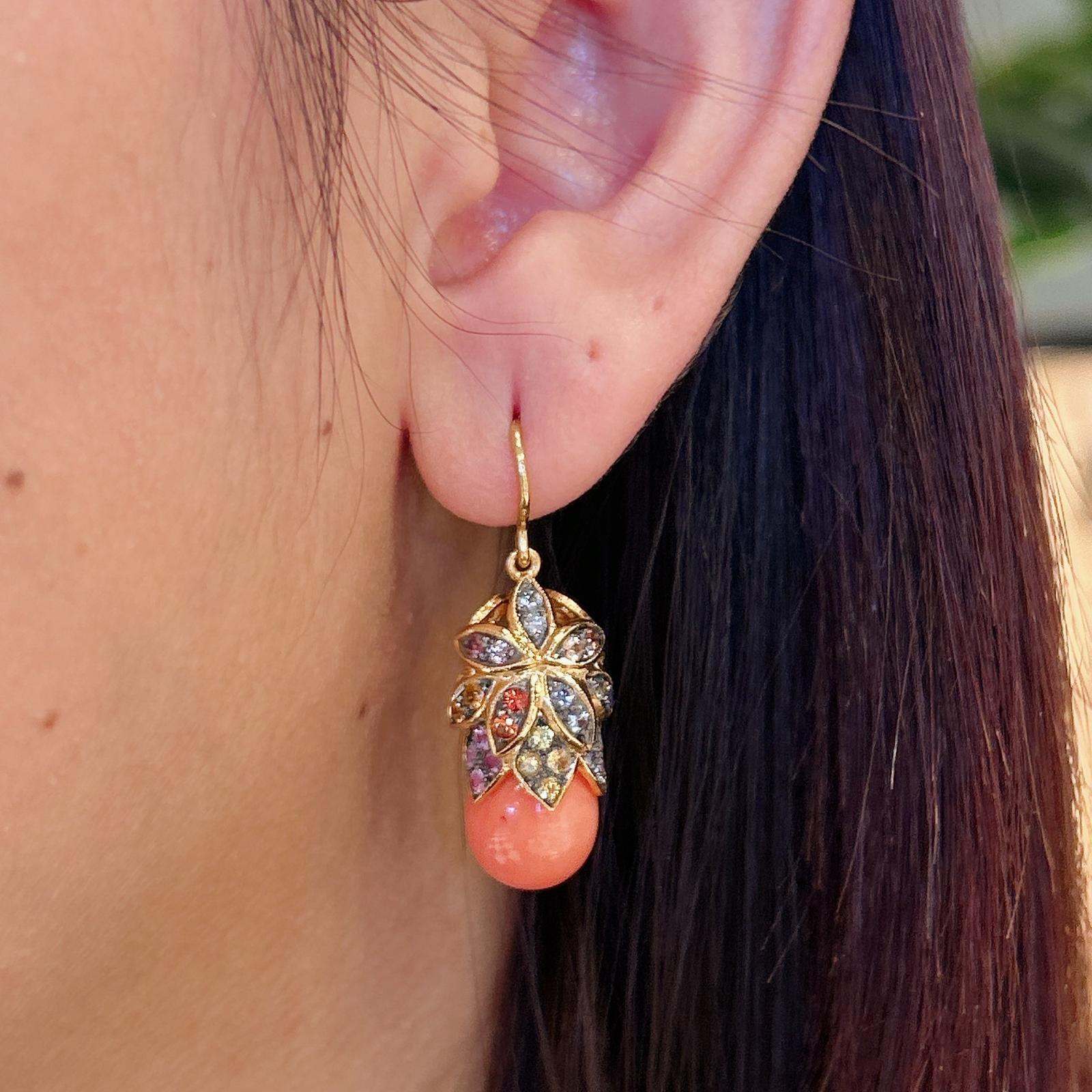 Bochic “Orient” Sapphire & South Sea Pearl Earrings & Bangle Set 18K & Silver For Sale 7