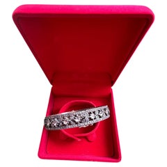 Brazalete vintage «Orient» de Bochic con varios diamantes naturales - Oro de 18 quilates y plata