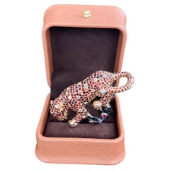 Bochic “Orient” Vintage Sapphire
Ruby Panther Ring Set In 18 K Gold
Silver Bochic “Orient” Vintage Sapphire
Ruby Panther Ring Set In 18 K Gold
Silver